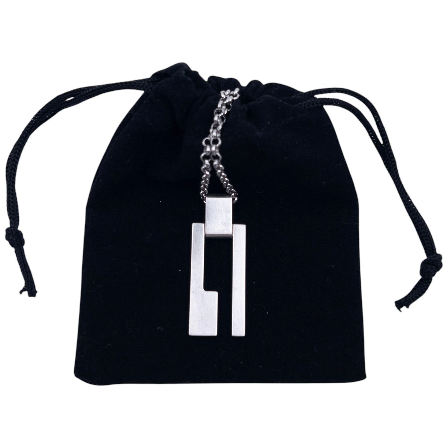 Vintage Gucci Silver Pendent Necklace