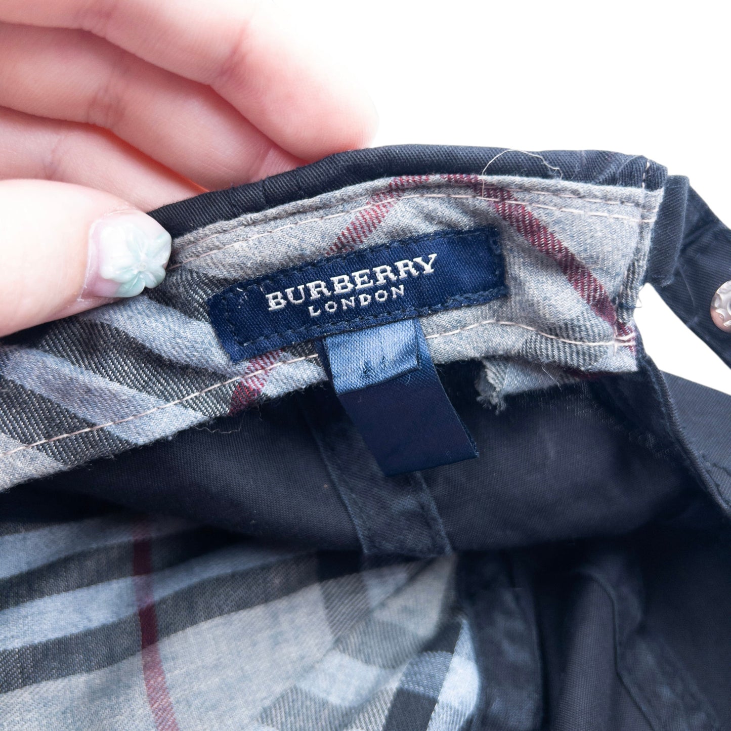 Vintage Burberry Nova Check Hat