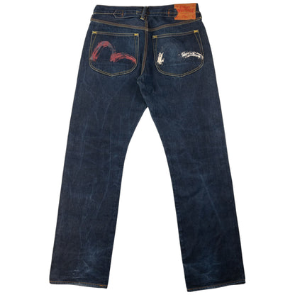 Vintage Evisu Double Gull Japanese Denim Jeans Size W33