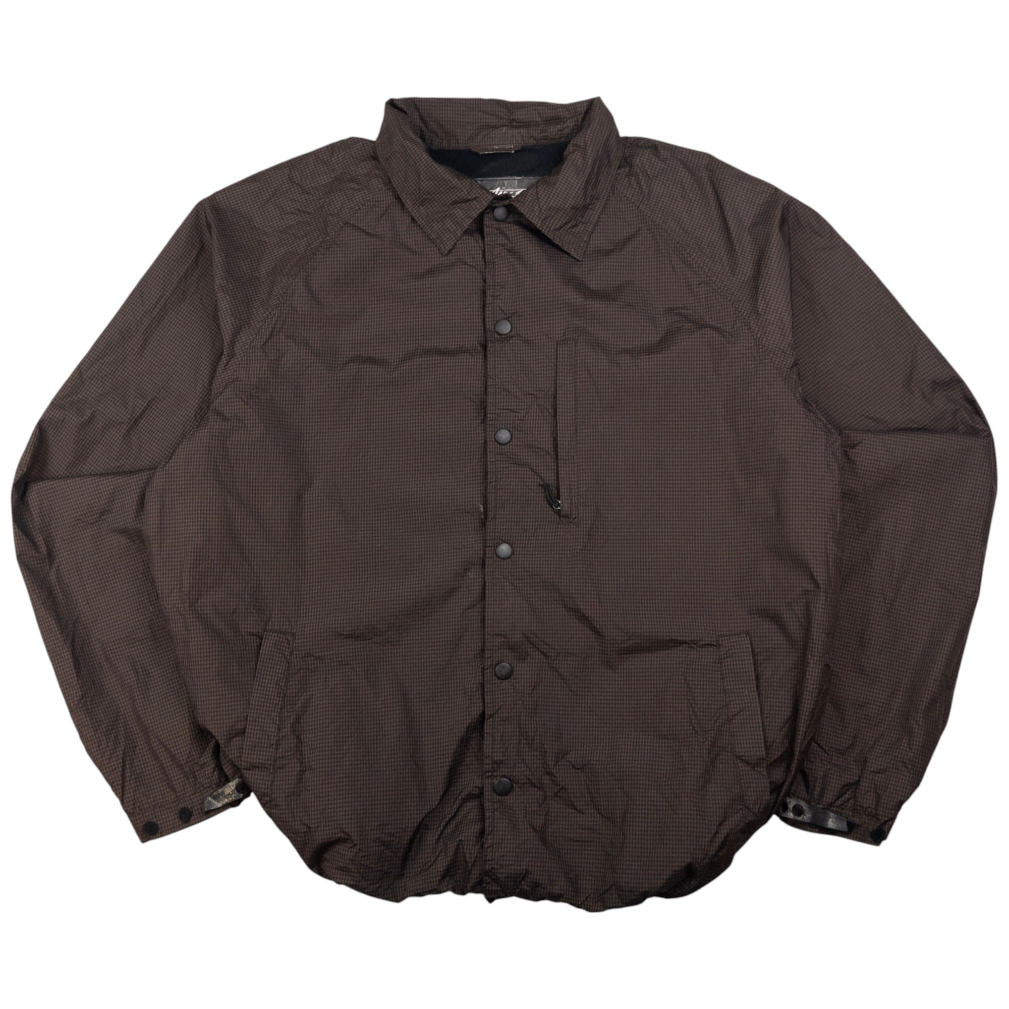 Vintage Stussy Lightweight Checkered Jacket Size XL