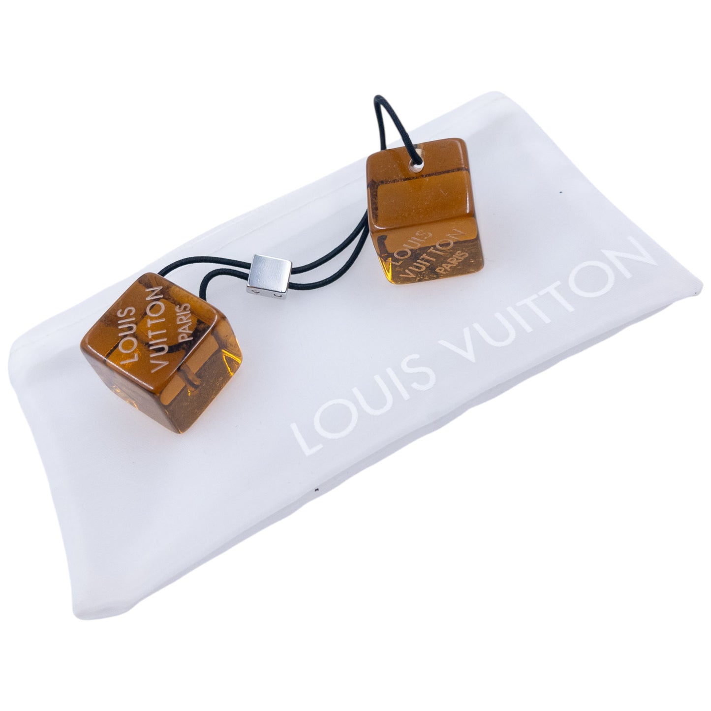 Vintage Louis Vuitton Clear Cube Hair Tie