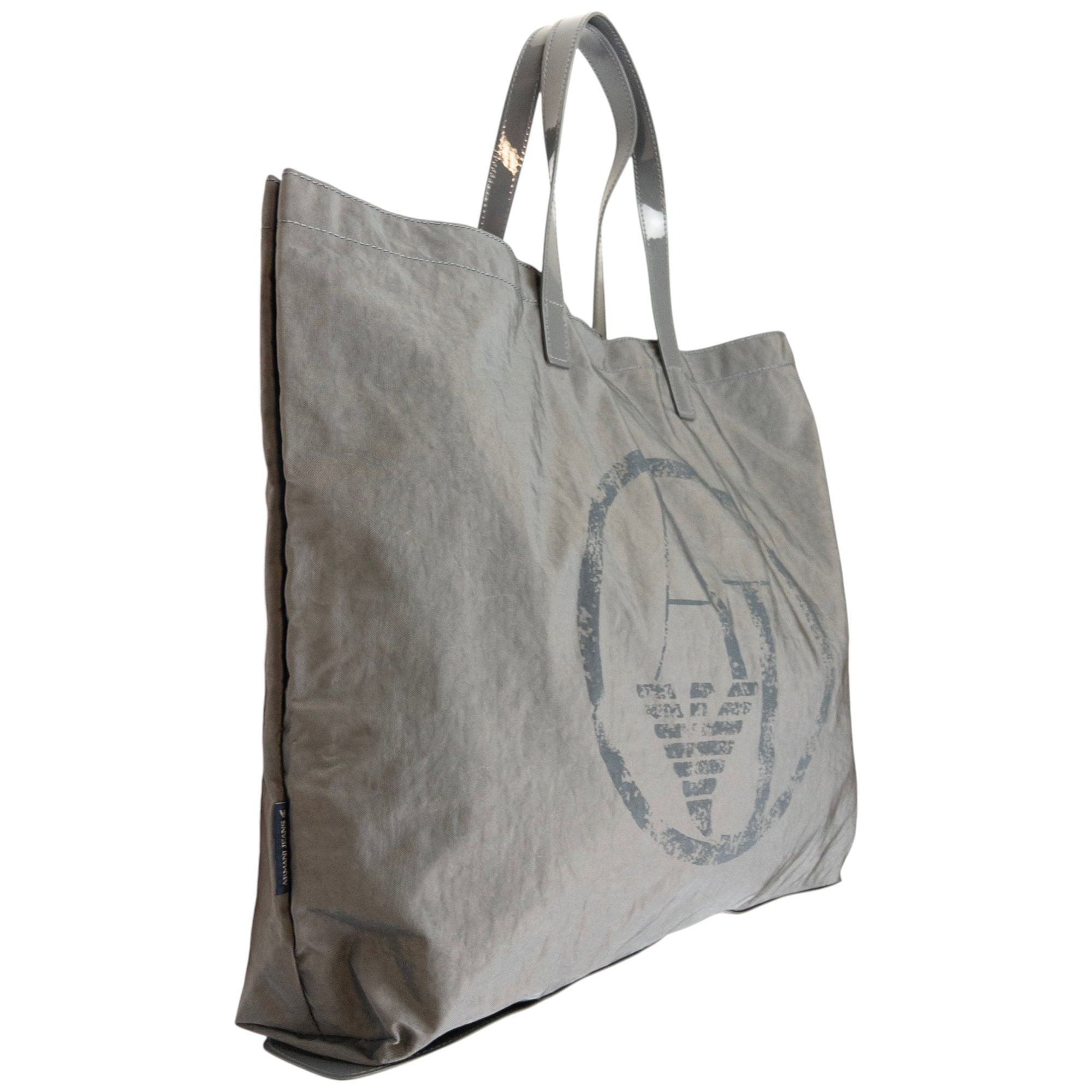 Vintage Armani Jeans Packable Tote Shoulder Bag