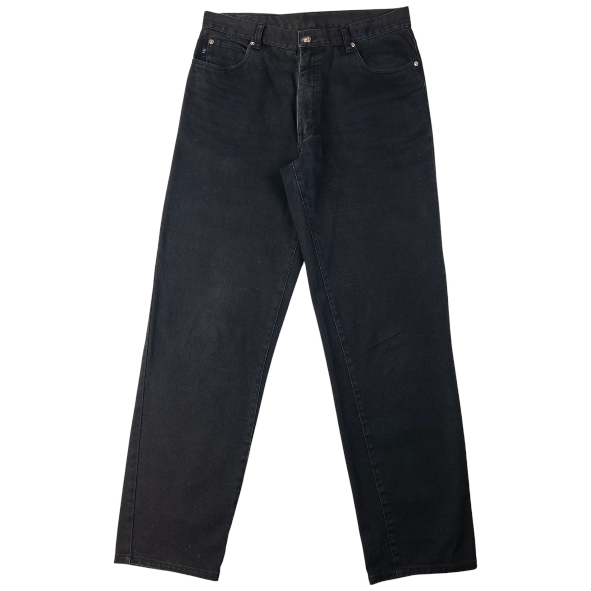 Vintage YSL Yves Saint Laurent Embossed Denim Jeans Size W33