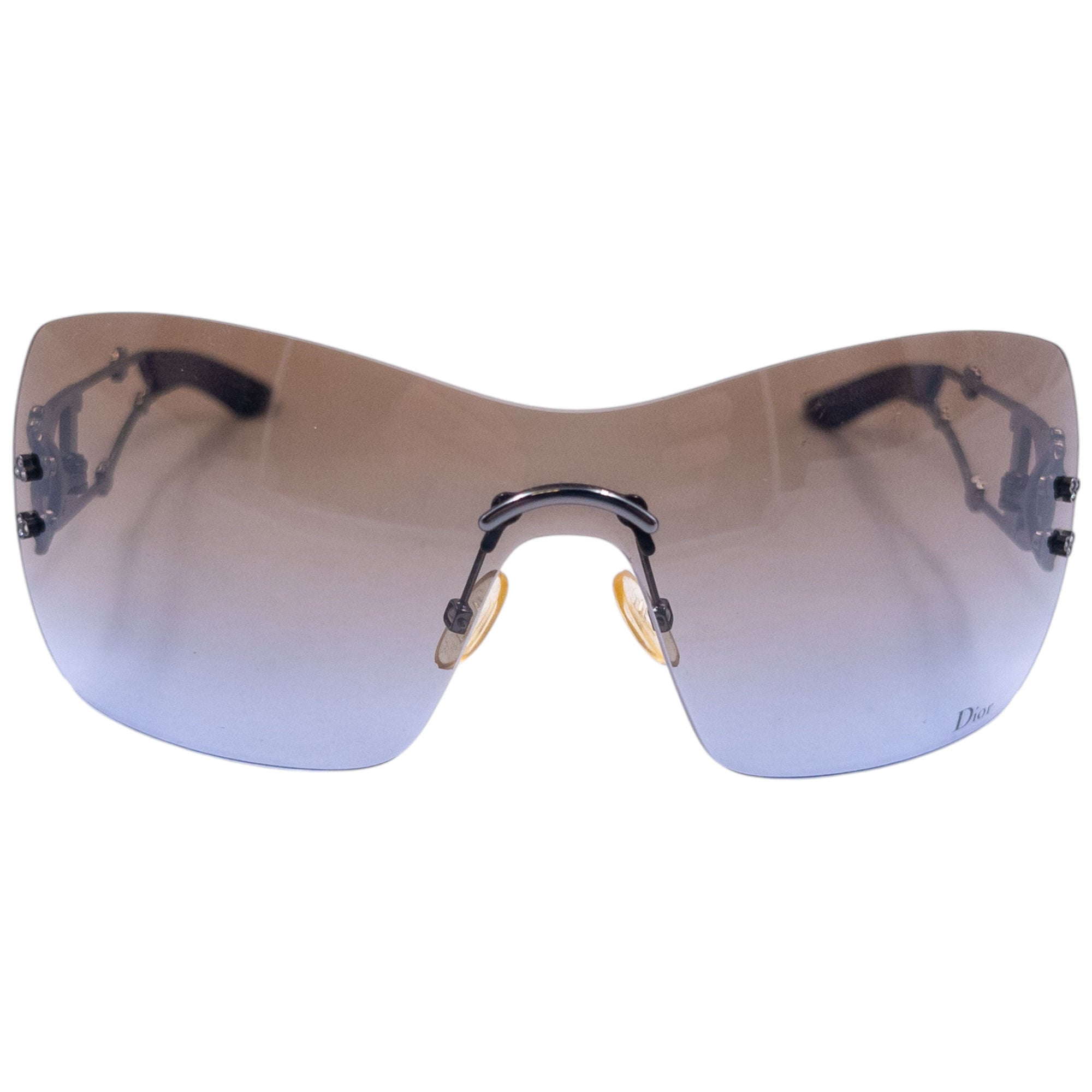 Vintage Dior Sweetest Flower Diamonte Rimless Sunglasses