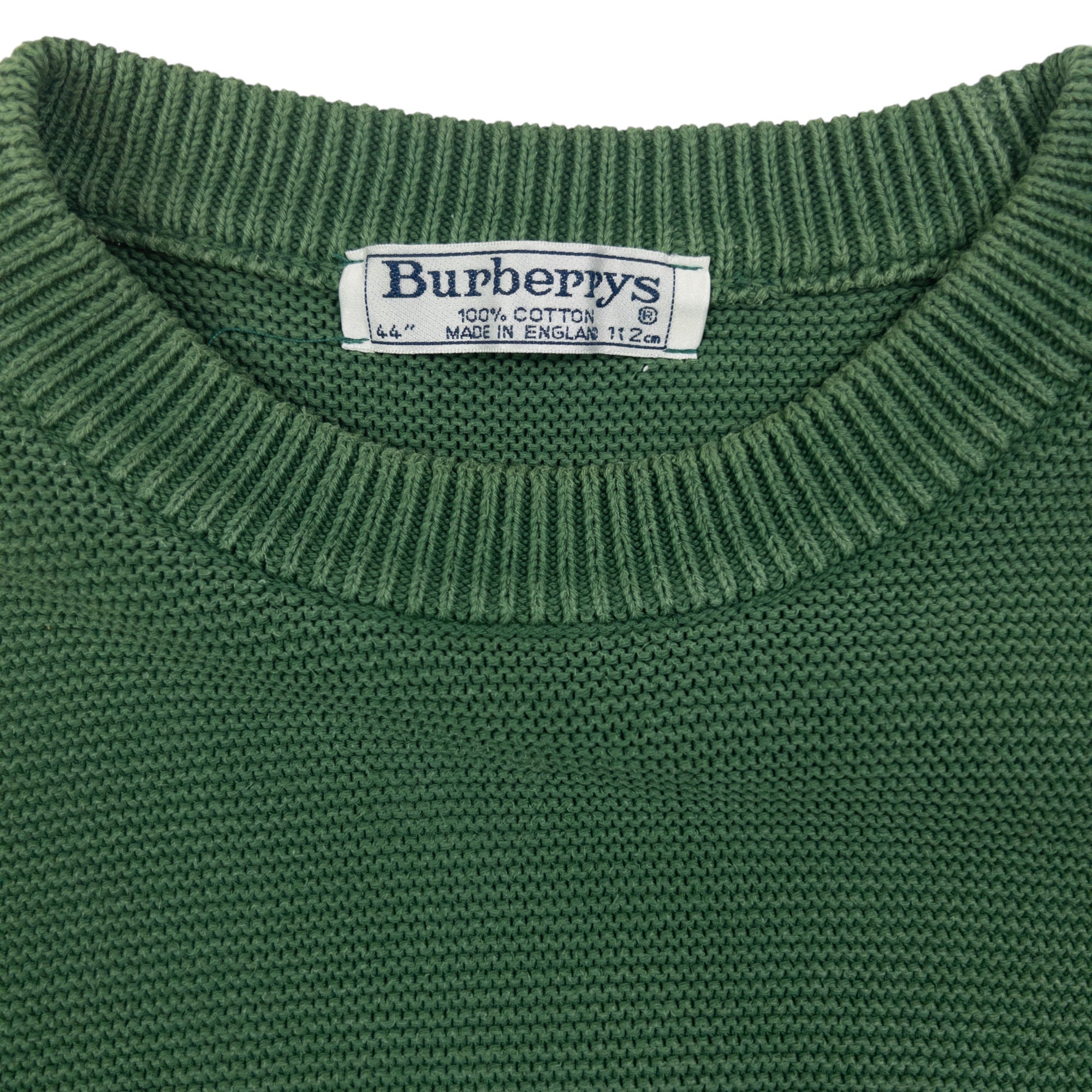Vintage Burberry Embroidered Knit Jumper Size L