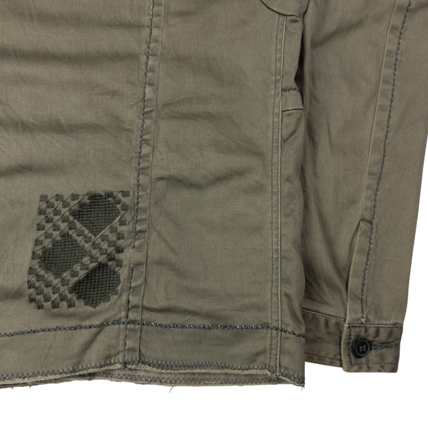 Vintage Marithe + Francois Girbaud Embroidered Button Up Jacket Size S