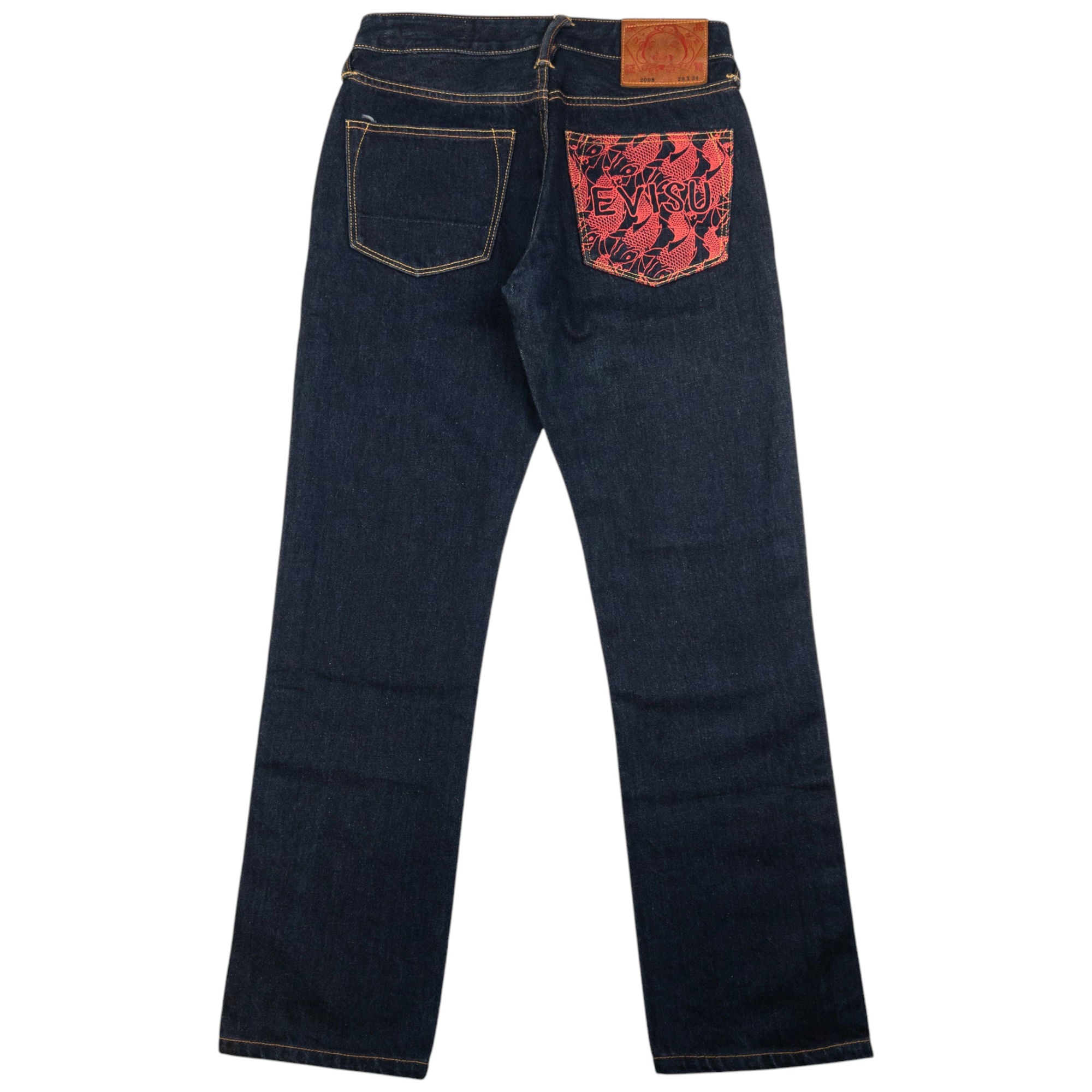 Vintage Evisu Fish Print Japanese Denim Jeans Size W28
