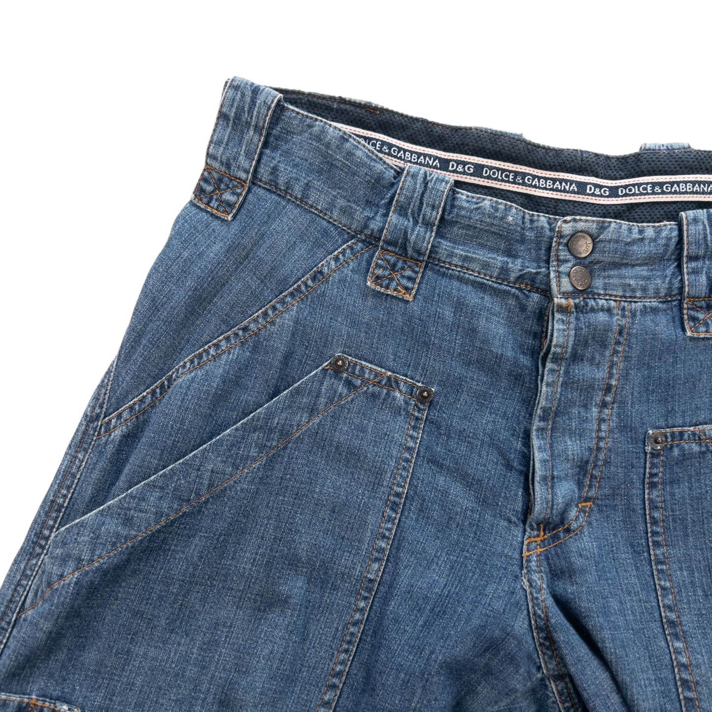 Vintage Archive Dolce and Gabbana Multi Pocket Cargo Jeans Size W32