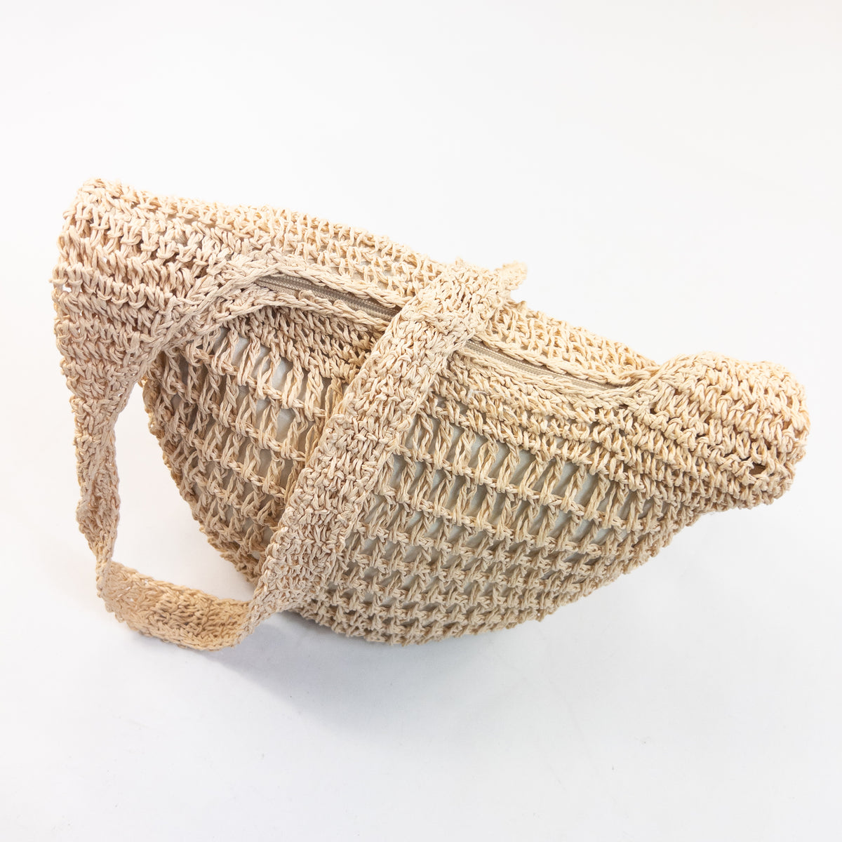 Vintage HusHusH Crochet Crossbody Bag in beige, photo 7