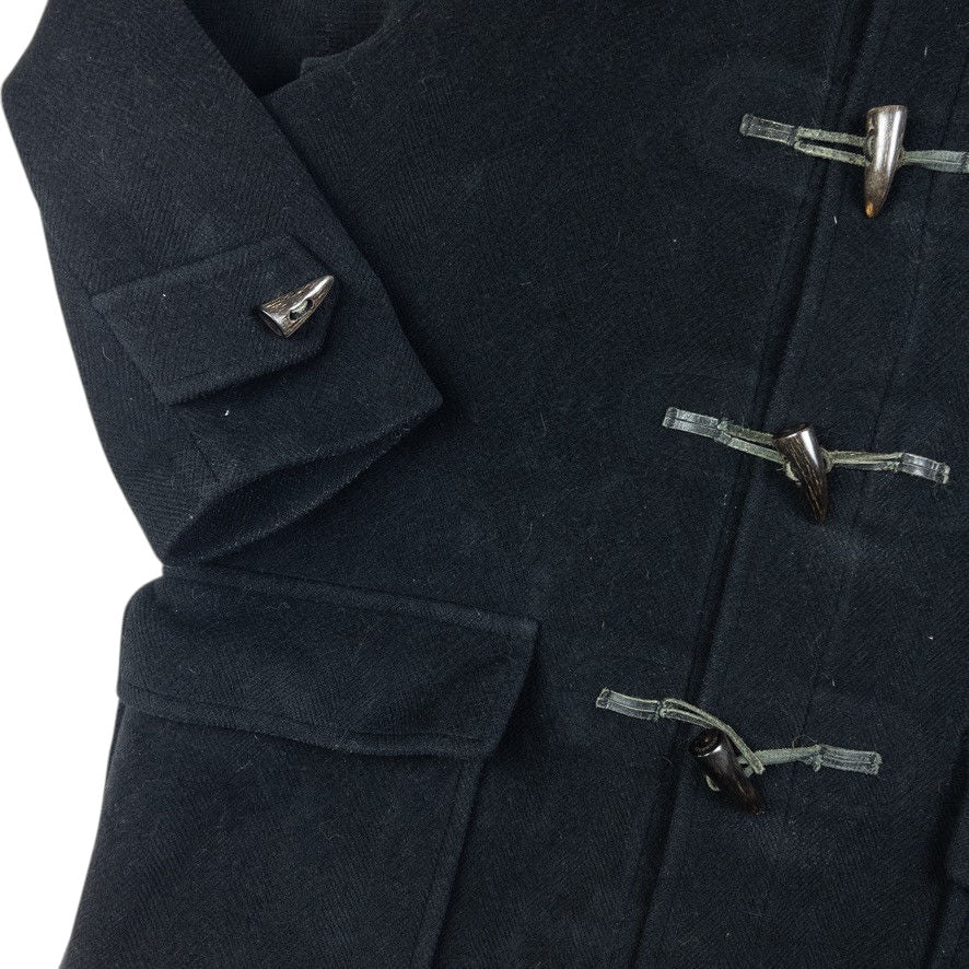 Vintage Burberry Wool Duffle Coat Size L