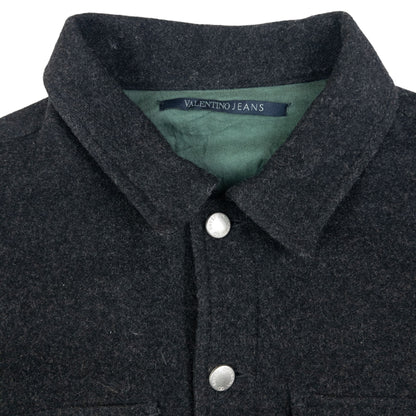 Vintage Valentino Jeans Button Up Wool Jacket Size XS