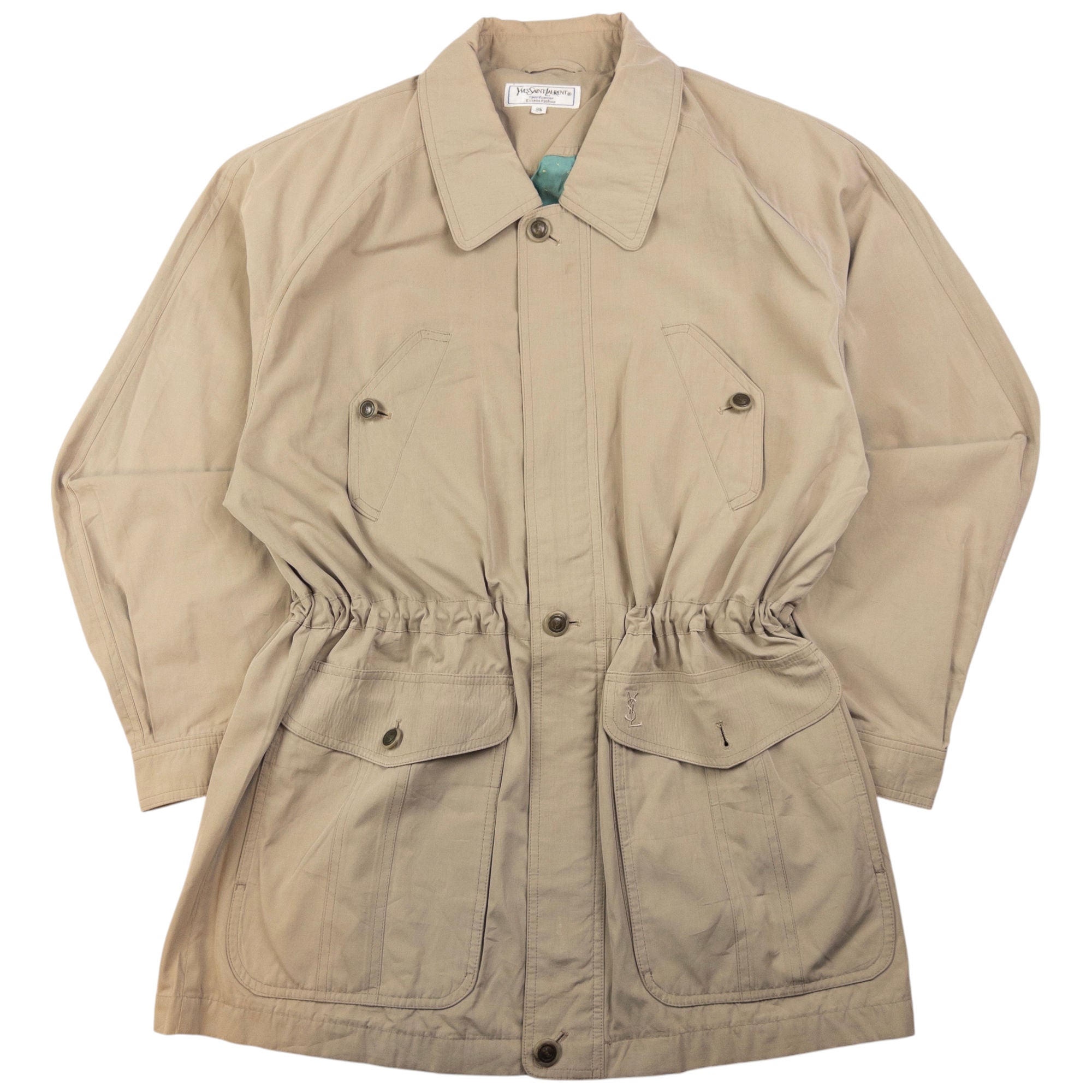 Vintage YSL Yves Saint Laurent Zip Up Jacket Size M