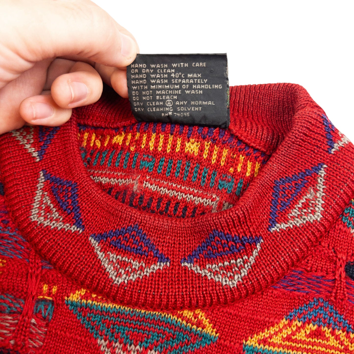 Vintage Coogi Wool Knit Aztec Jumper Size M