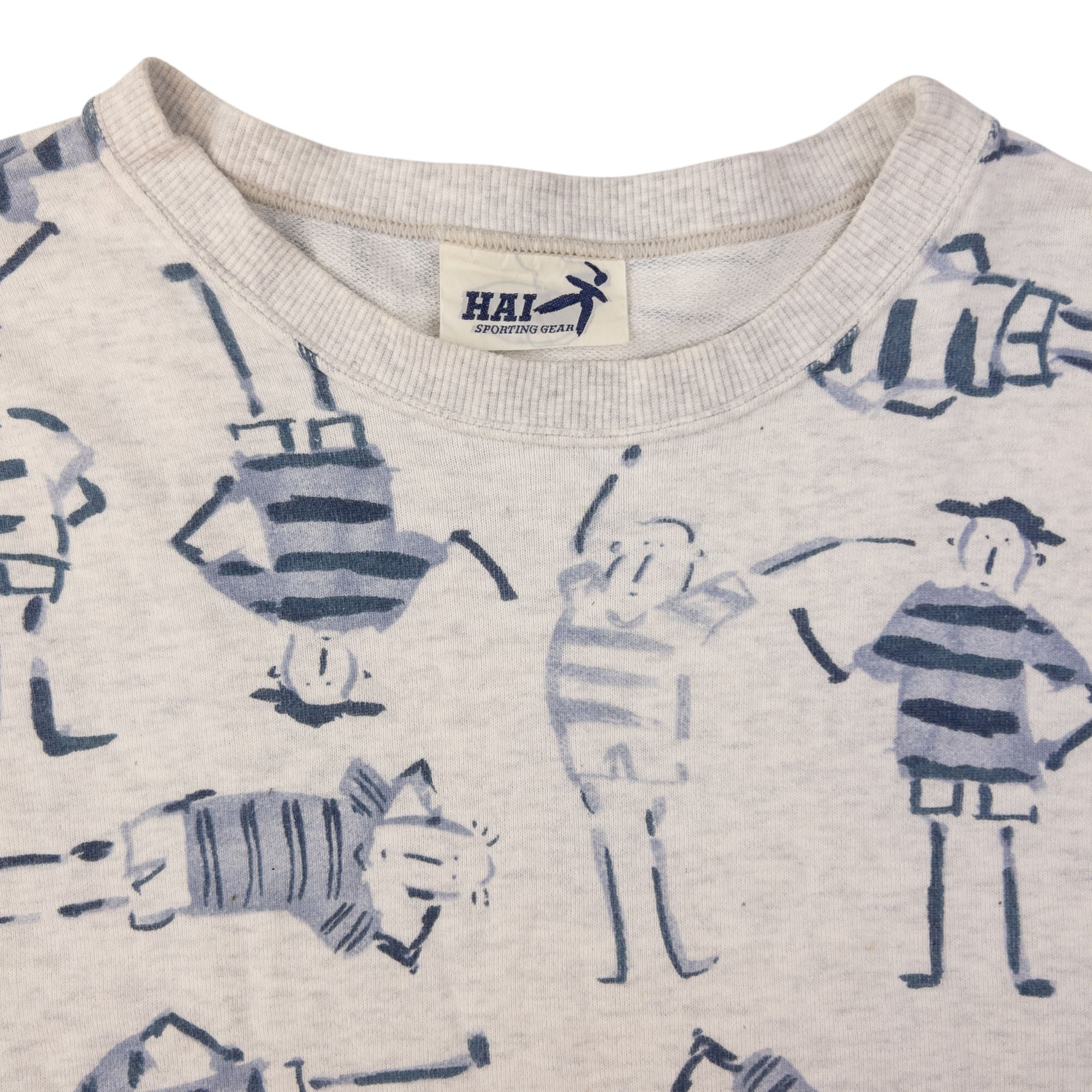 Vintage Hai Sporting Gear By Issey Miyake Graphic Sweatshirt Size XS