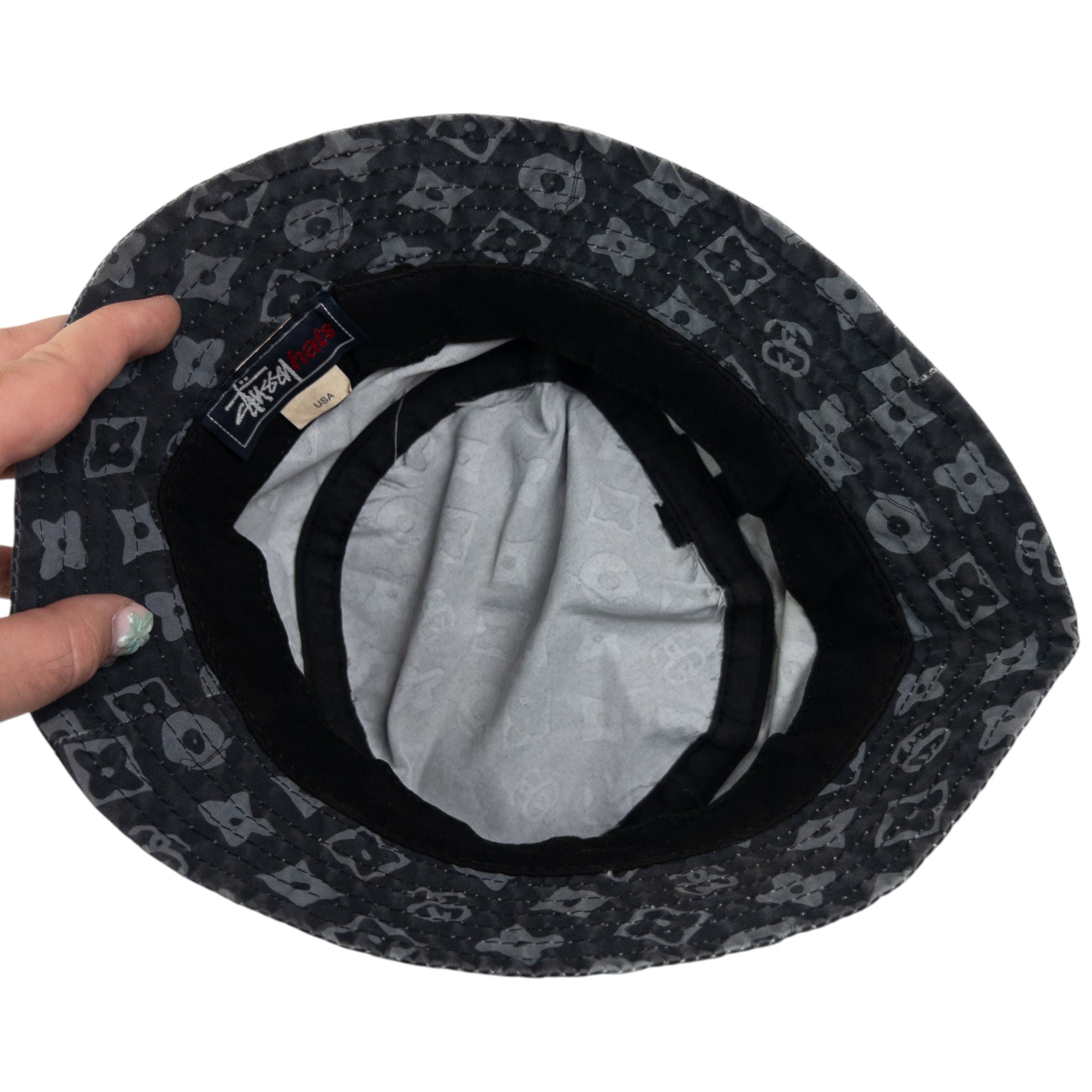 Vintage Stussy Monogram Bucket Hat
