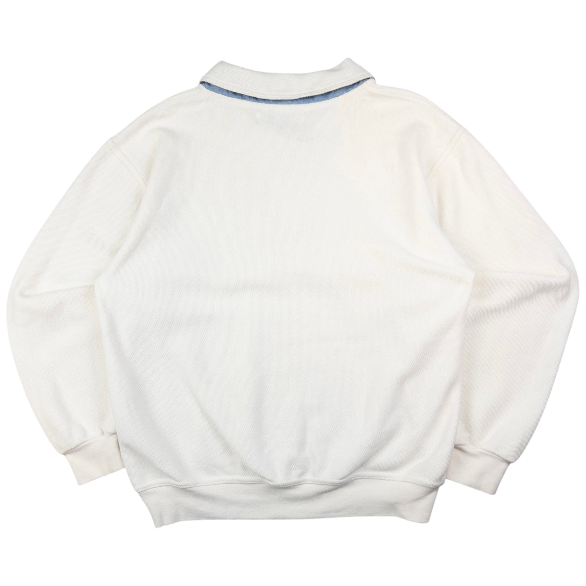 Vintage Burberry Embroidered Polo Sweatshirt Size S