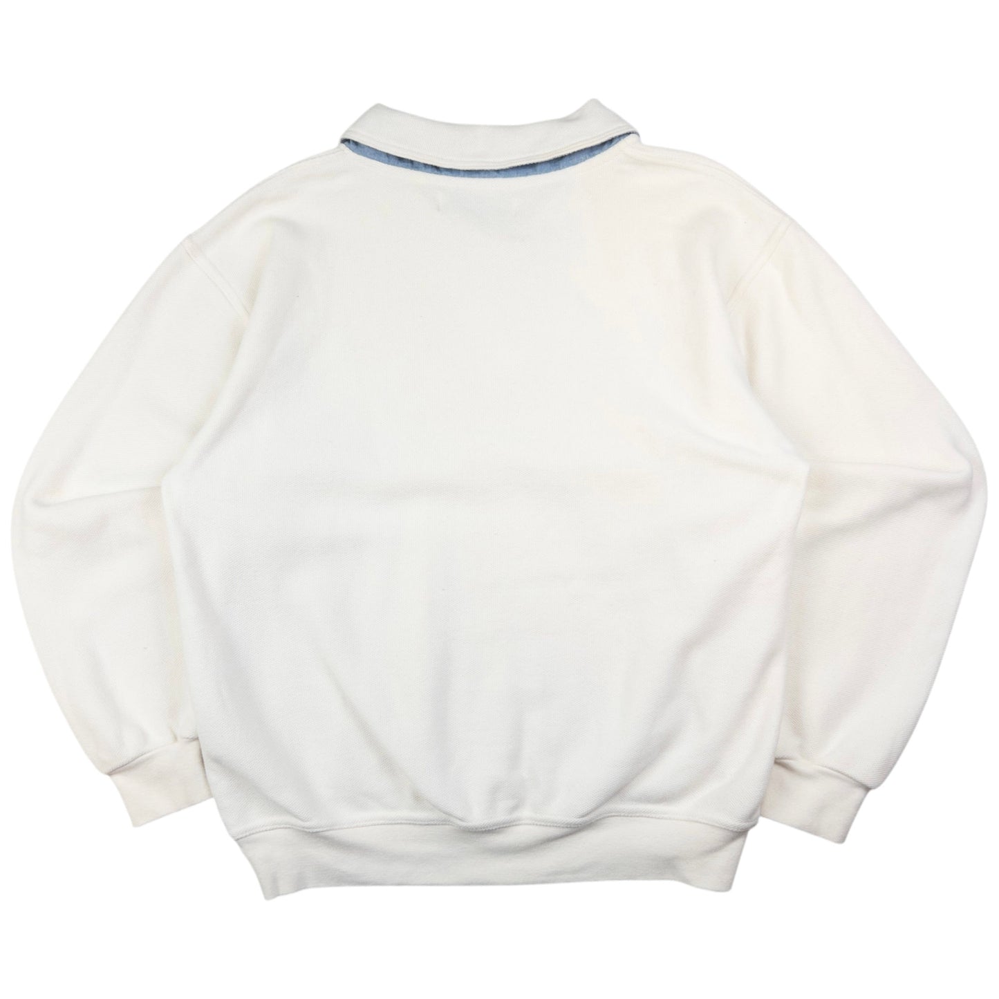 Vintage Burberry Embroidered Polo Sweatshirt Size S