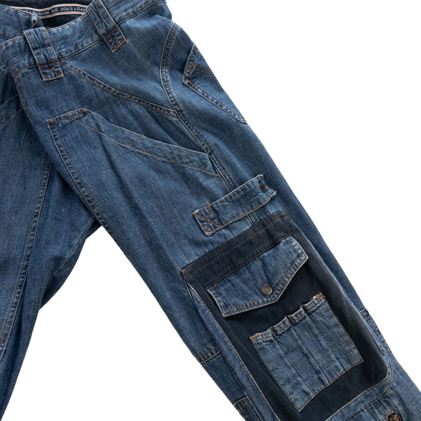 Vintage Archive Dolce and Gabbana Multi Pocket Cargo Jeans Size W32