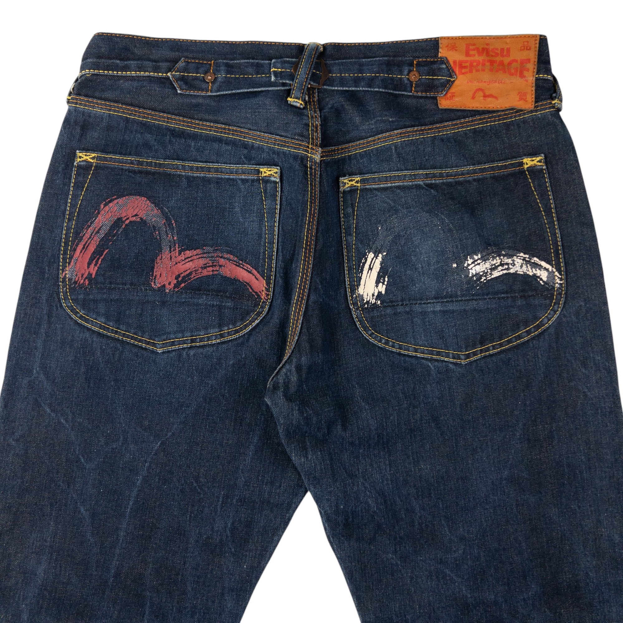 Vintage Evisu Double Gull Japanese Denim Jeans Size W33