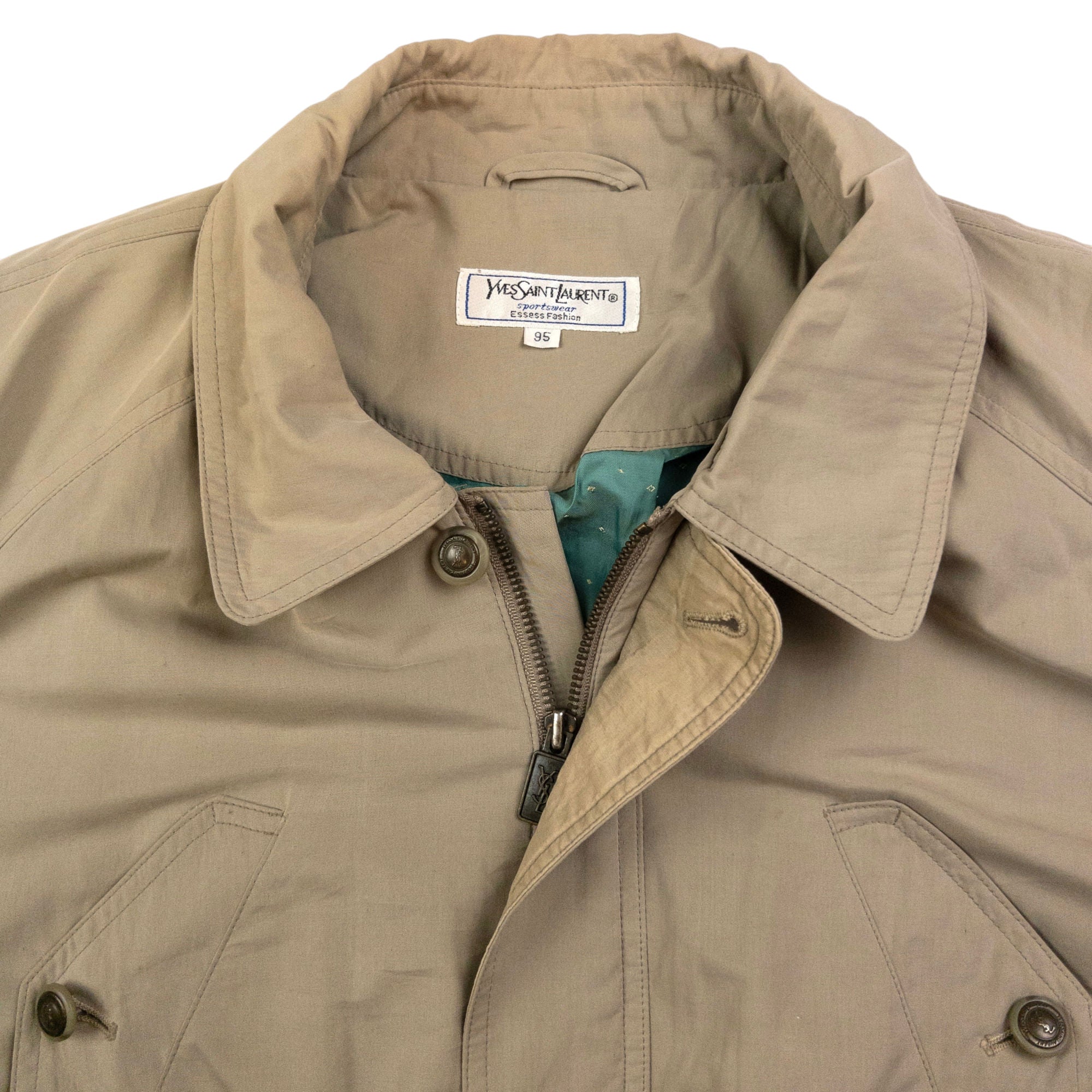 Vintage YSL Yves Saint Laurent Zip Up Jacket Size M