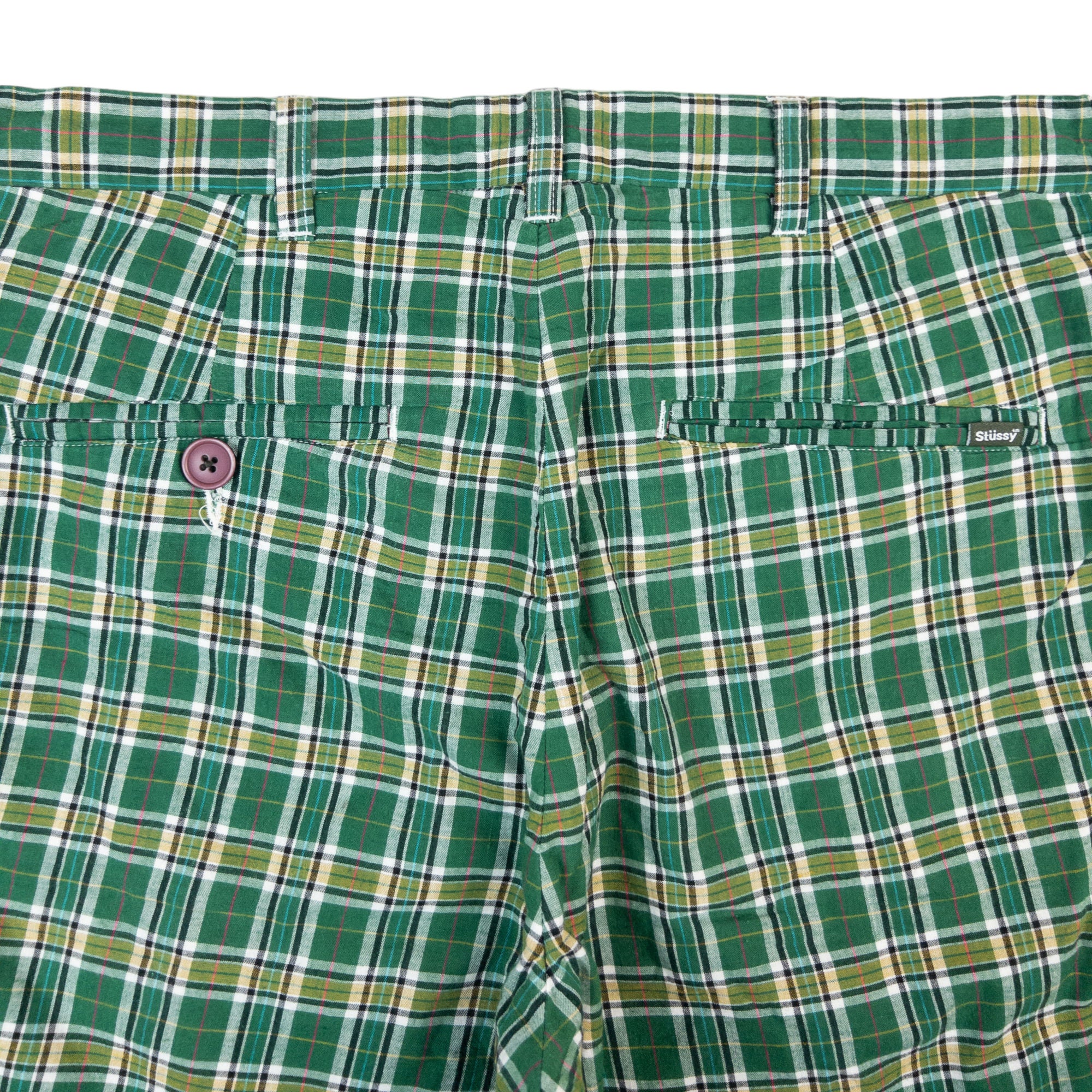 Vintage Stussy Check Shorts Size W33