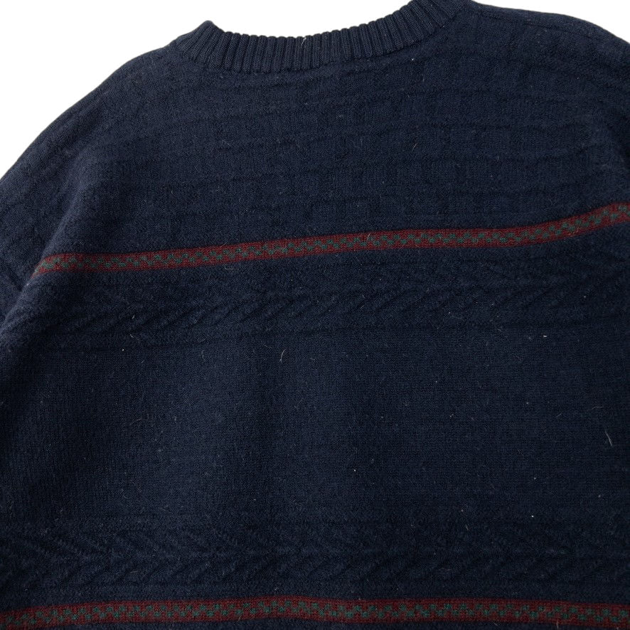 Vintage Burberry Embroidered Knit Jumper Size S