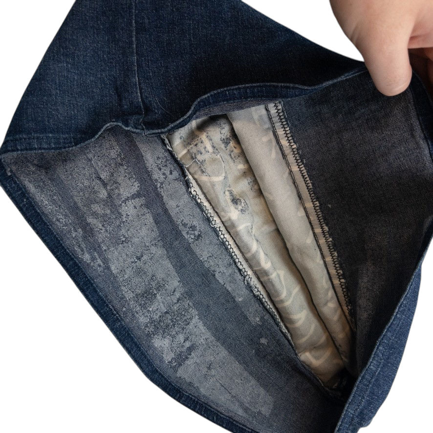 Vintage Moschino Jeans Alphabet Skirt Womens Size W22