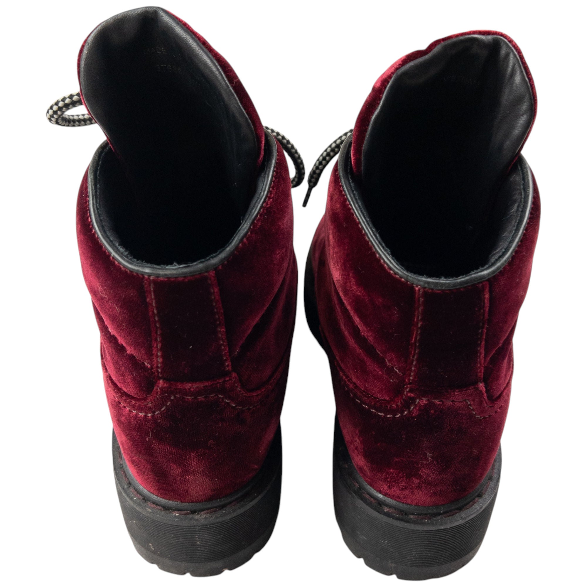 Vintage Prada Velour Hiking Boots Size UK 6.5