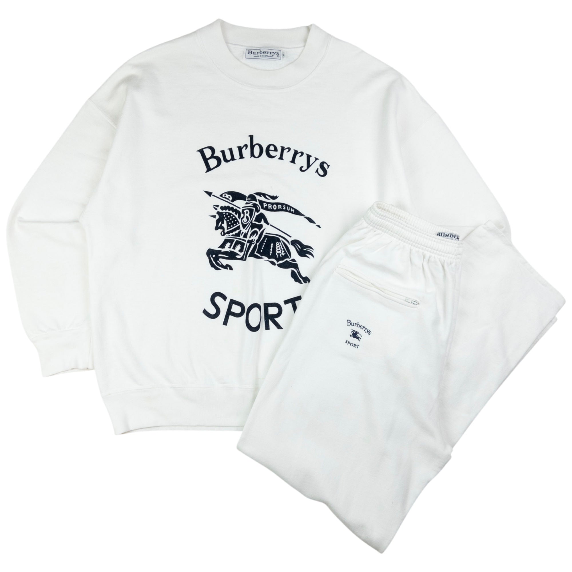 Vintage Burberry Sweatshirt & Joggers Matching Set Size S