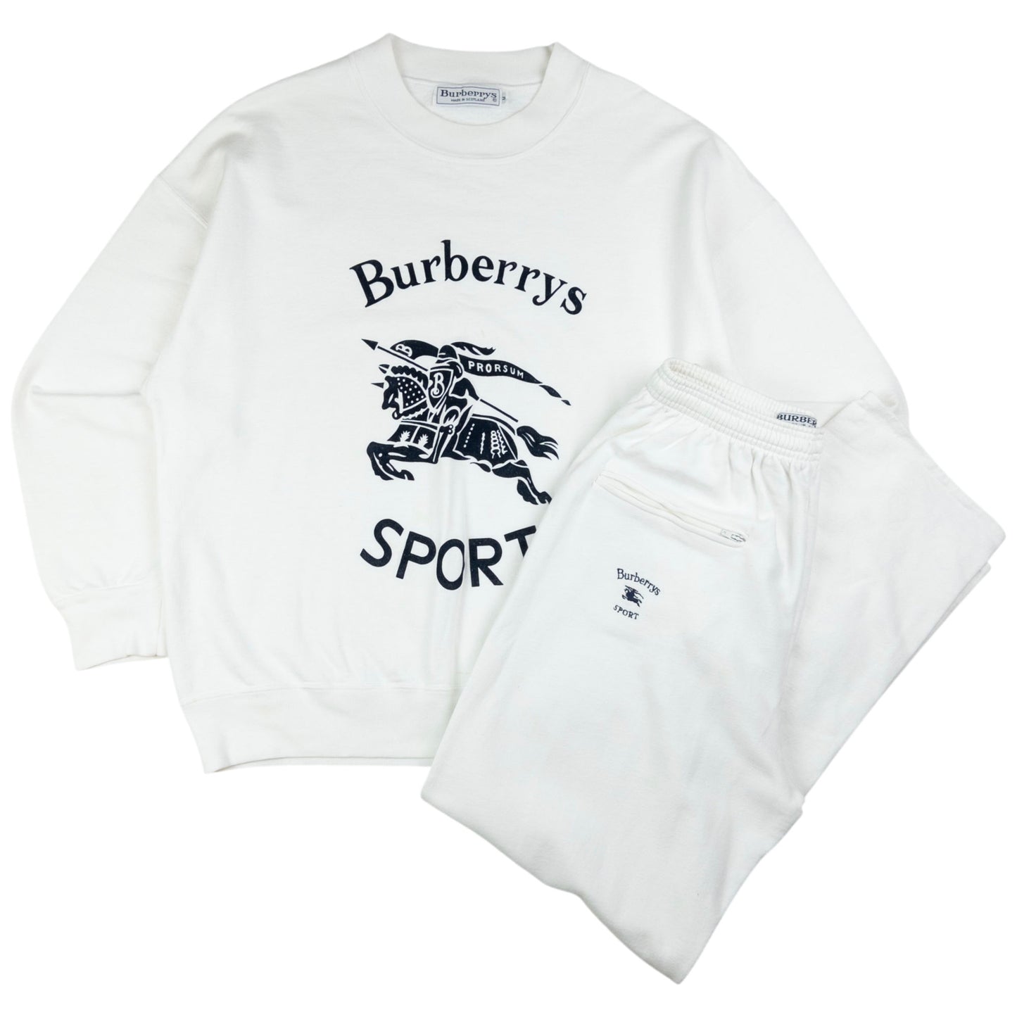 Vintage Burberry Sweatshirt & Joggers Matching Set Size S