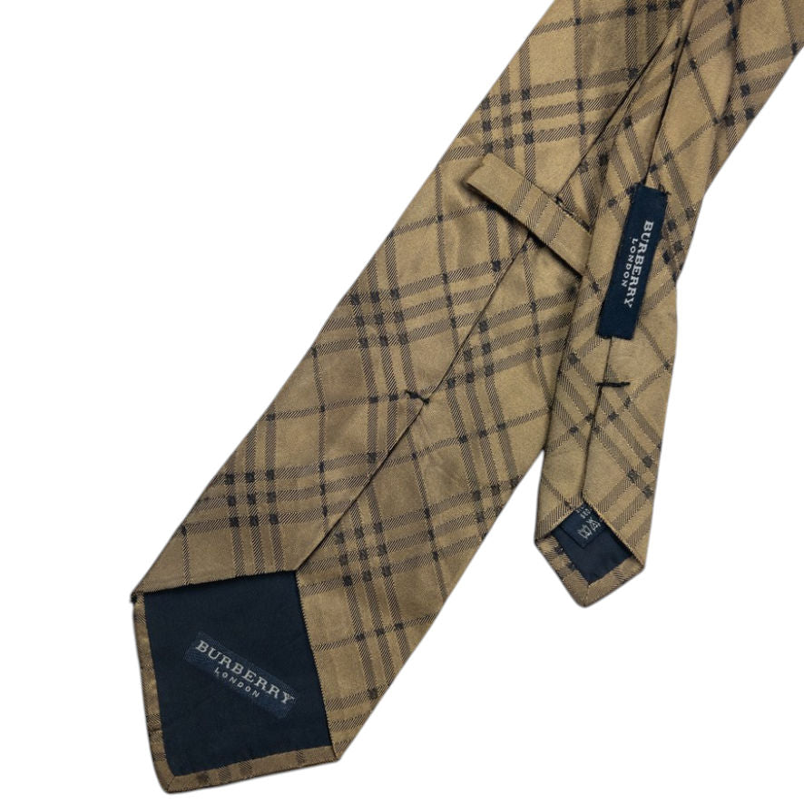 Vintage Burberry Nova Check Silk Tie