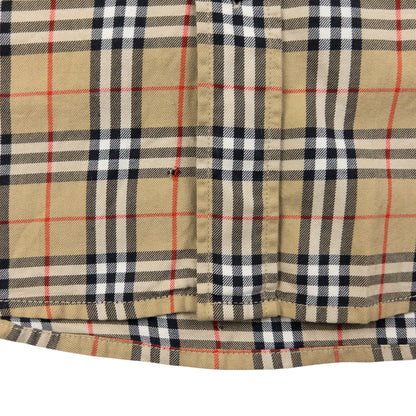 Vintage Burberry Nova Check Long Sleeve Button Up Shirt Size S