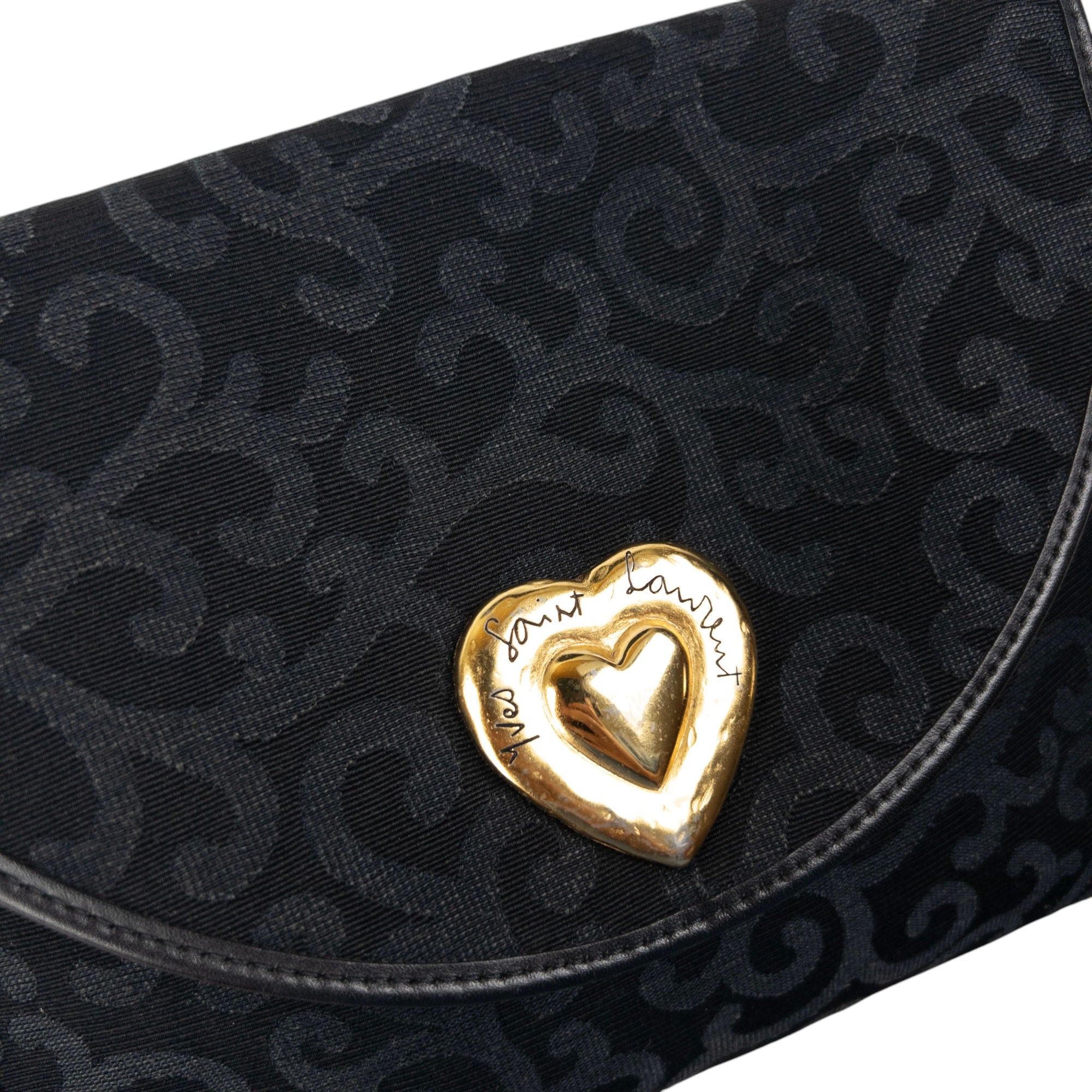 Vintage YSL Yves Saint Laurent Heart Crossbody Bag