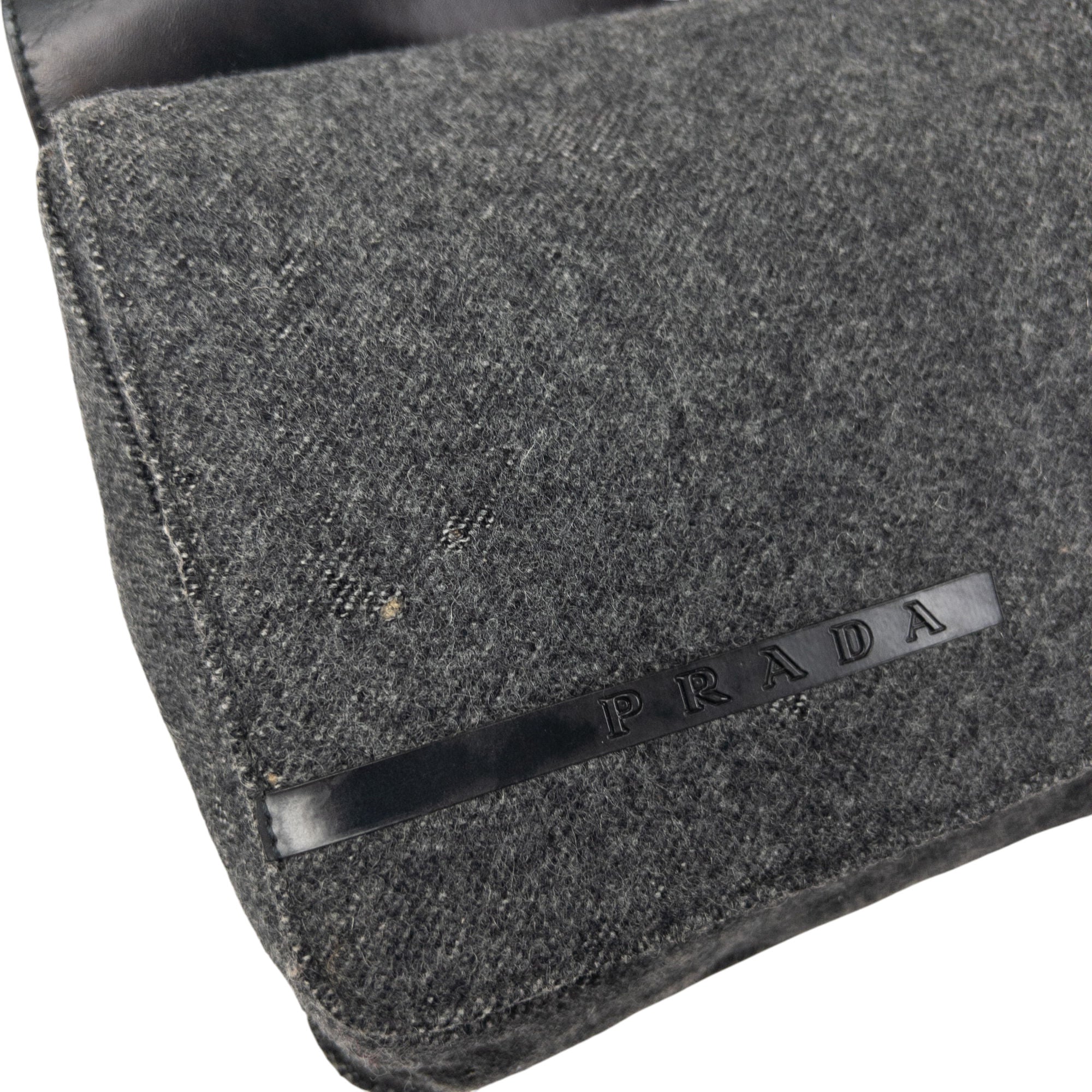 Vintage 1999 Prada Wool Crossbody Bag