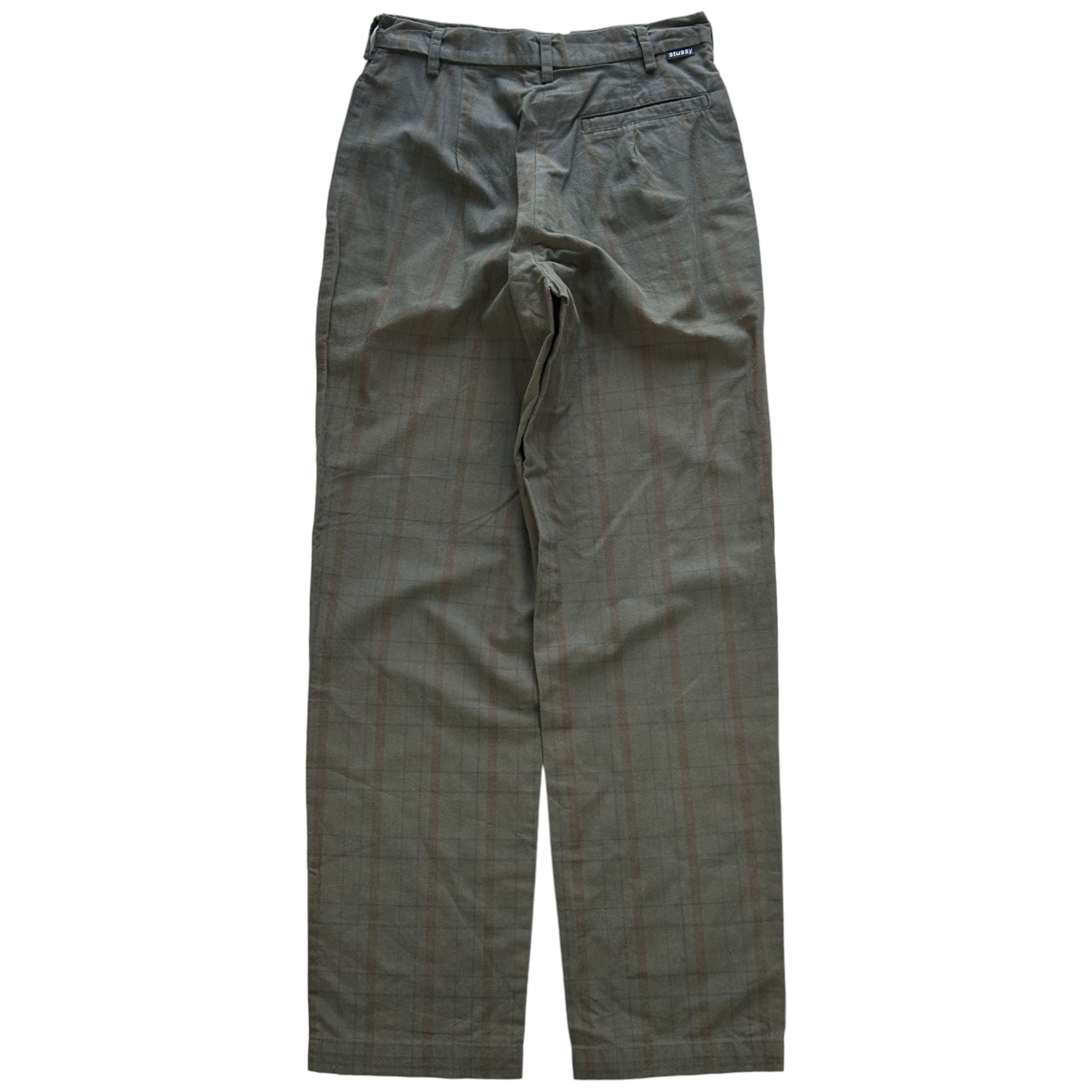 Vintage Stussy Check Trousers Women's Size W26