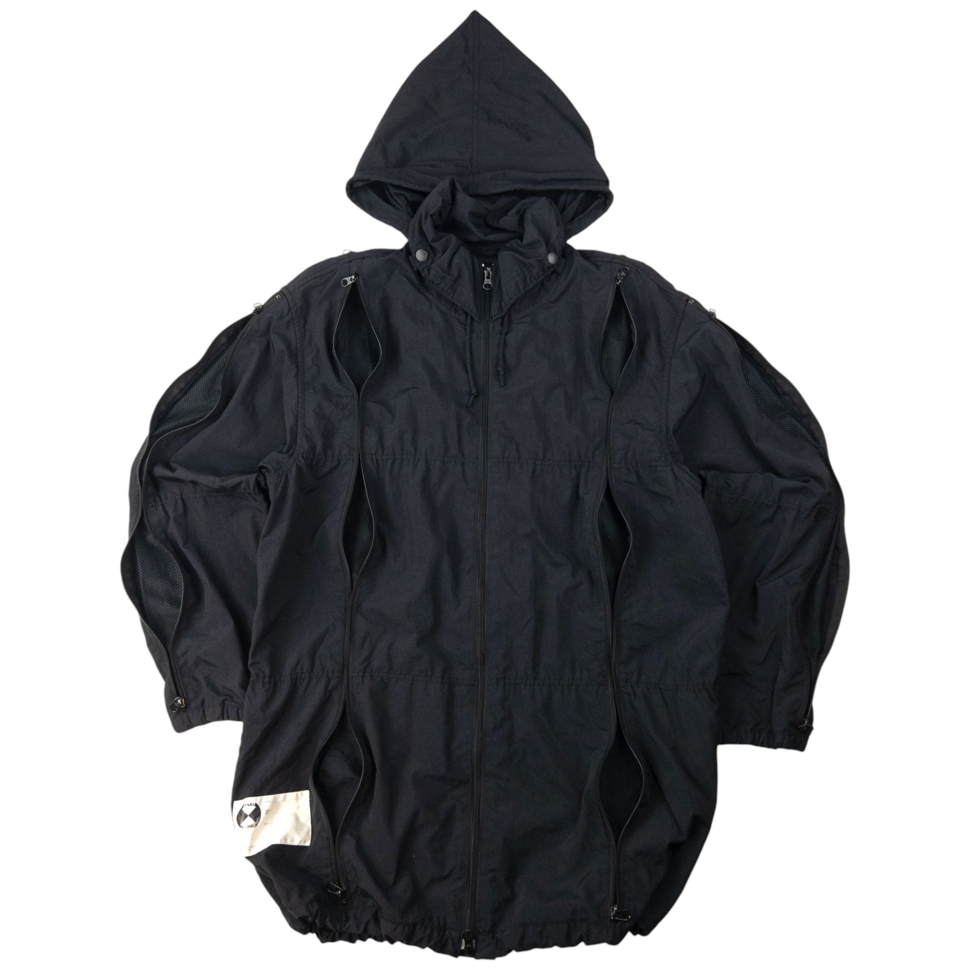 Vintage Final Home Multi Zip Hooded Jacket Size M