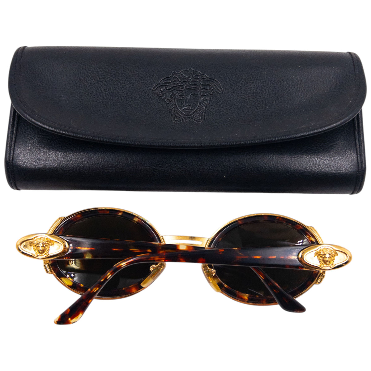 Vintage 90s Gianni Versace Tortoise Shell Sunglasses
