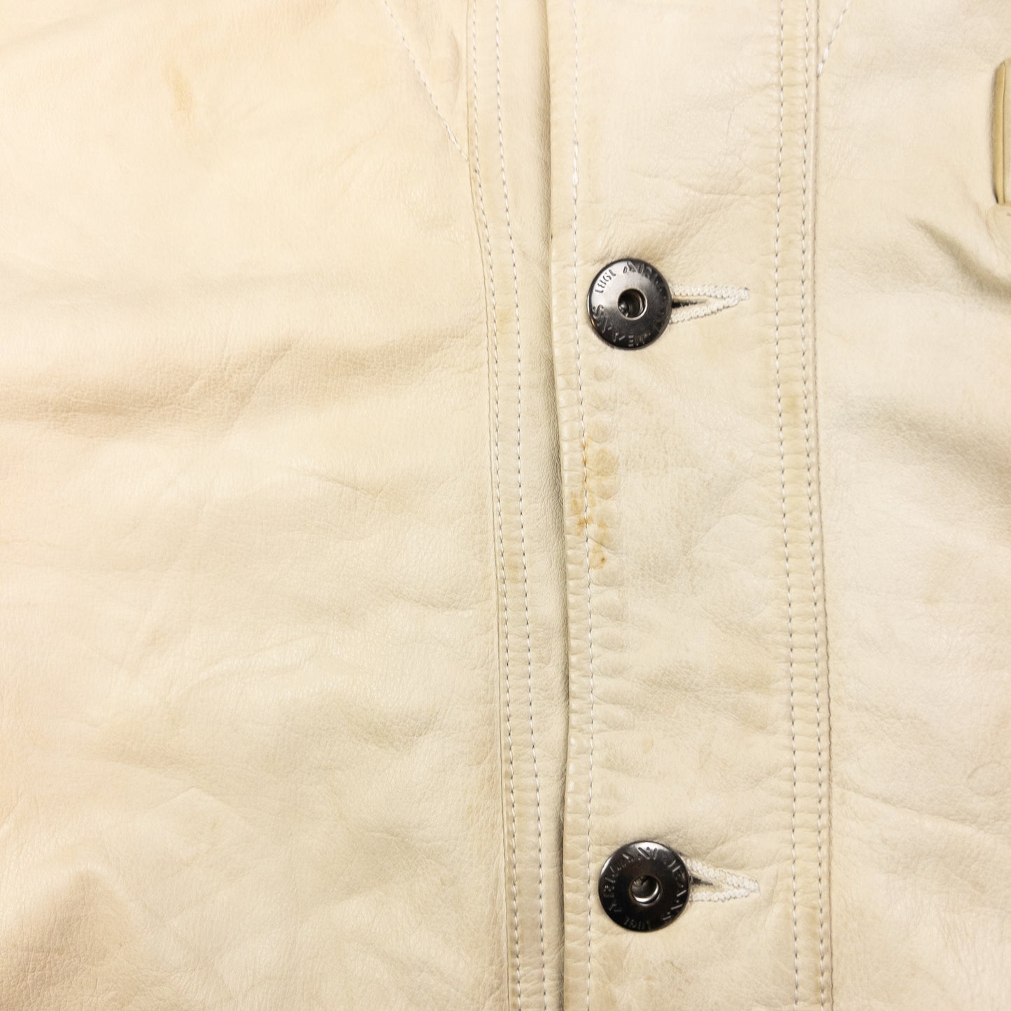 Vintage Armani Jeans Layered Leather Jacket Size XL