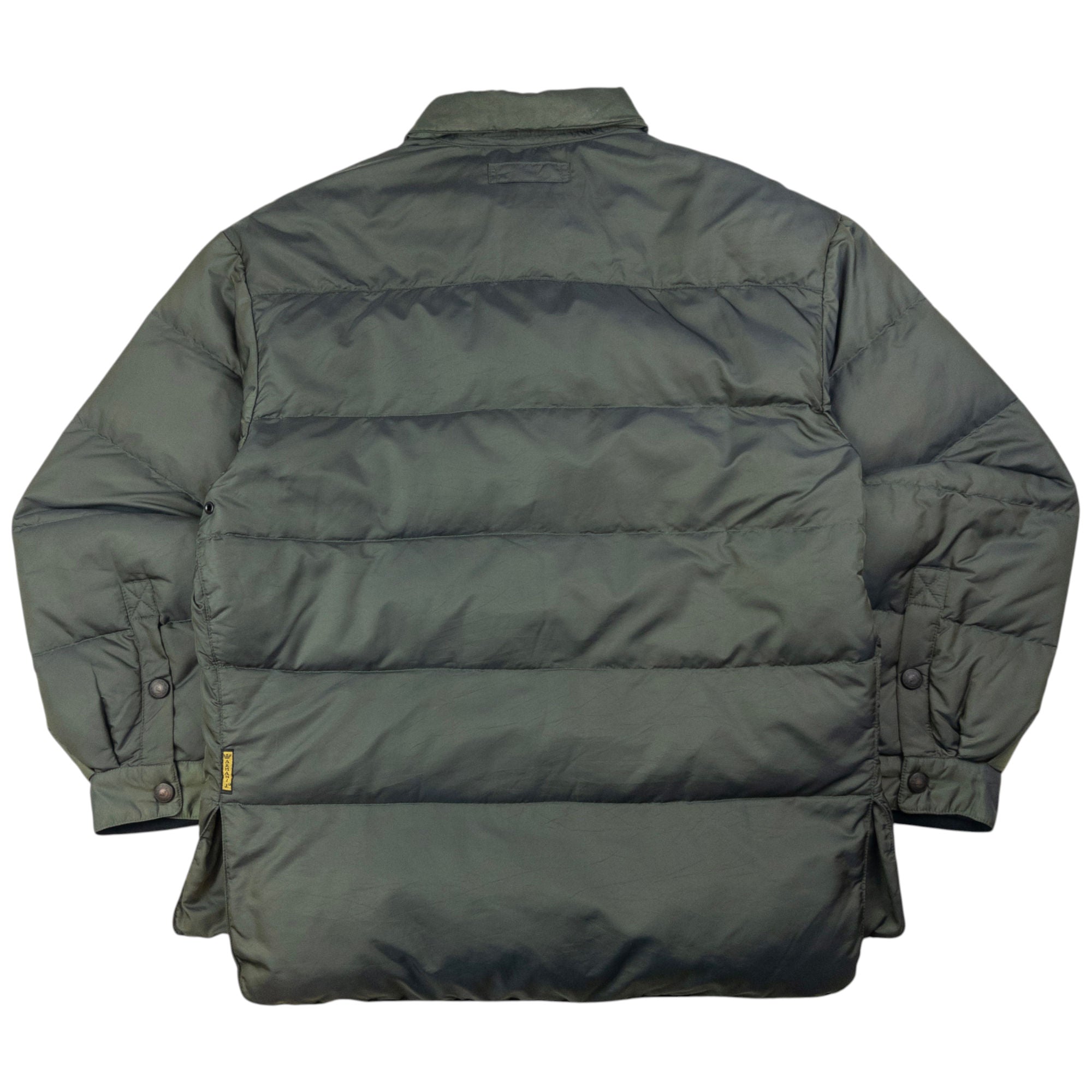 Vintage Armani Jeans Button Up Puffer Jacket Size L