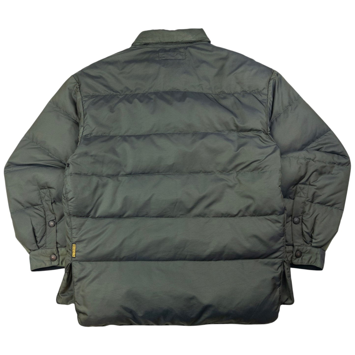 Vintage Armani Jeans Button Up Puffer Jacket Size L