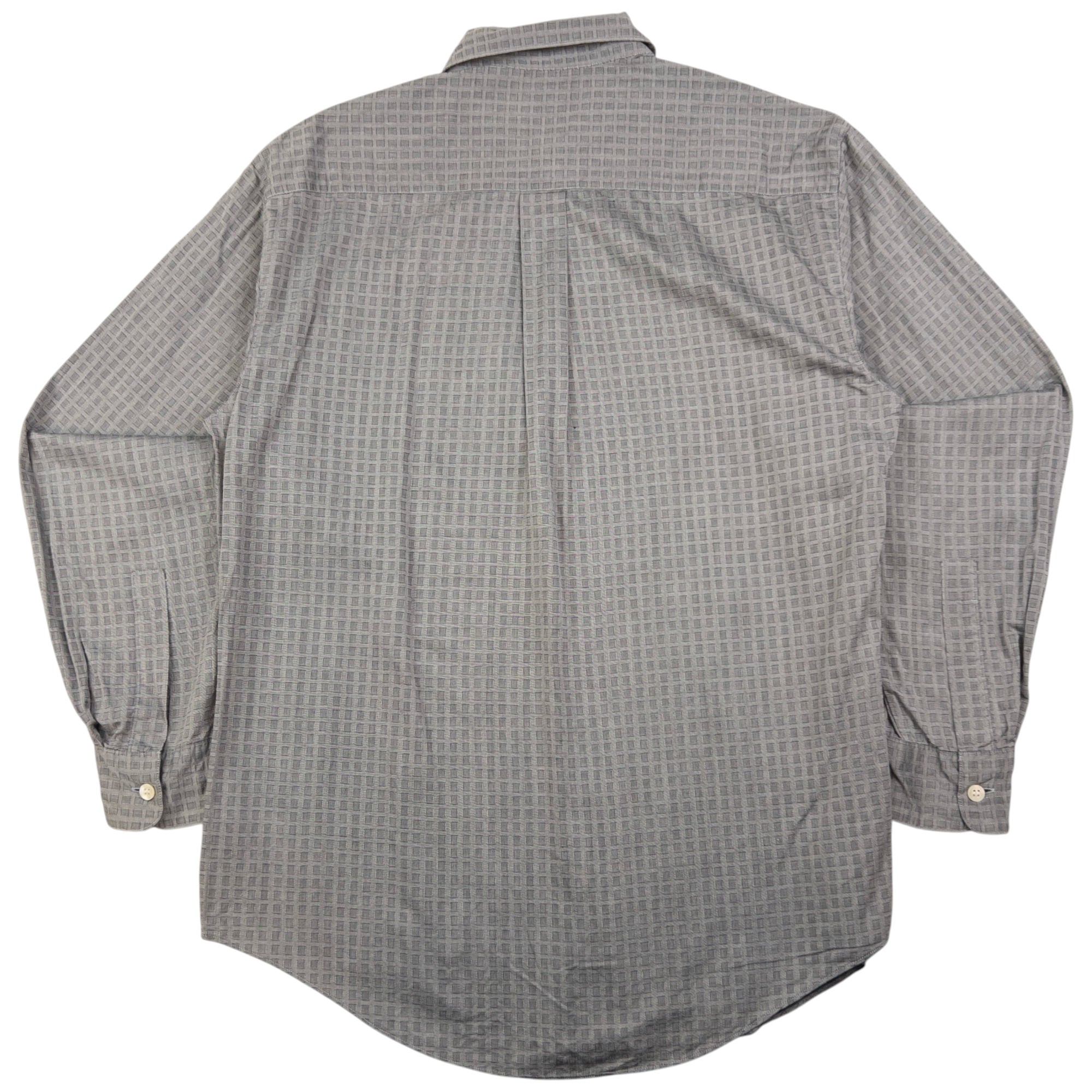 Vintage Issey Miyake Checkered Long Sleeve Button Up Shirt Size M