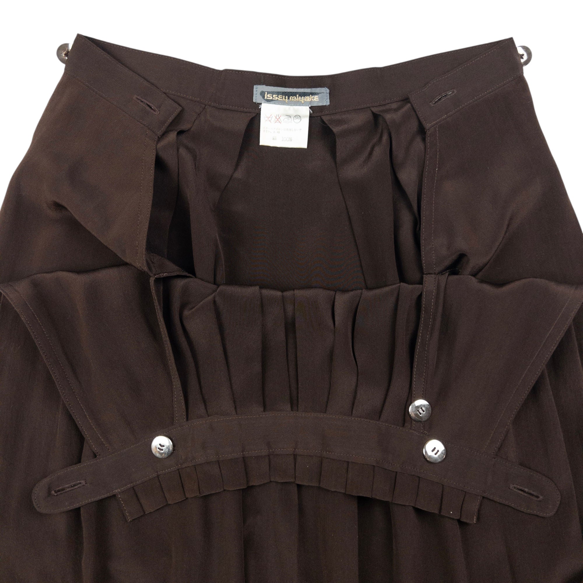Vintage Issey Miyake Lightweight Pleated Skirt Womens Size W24