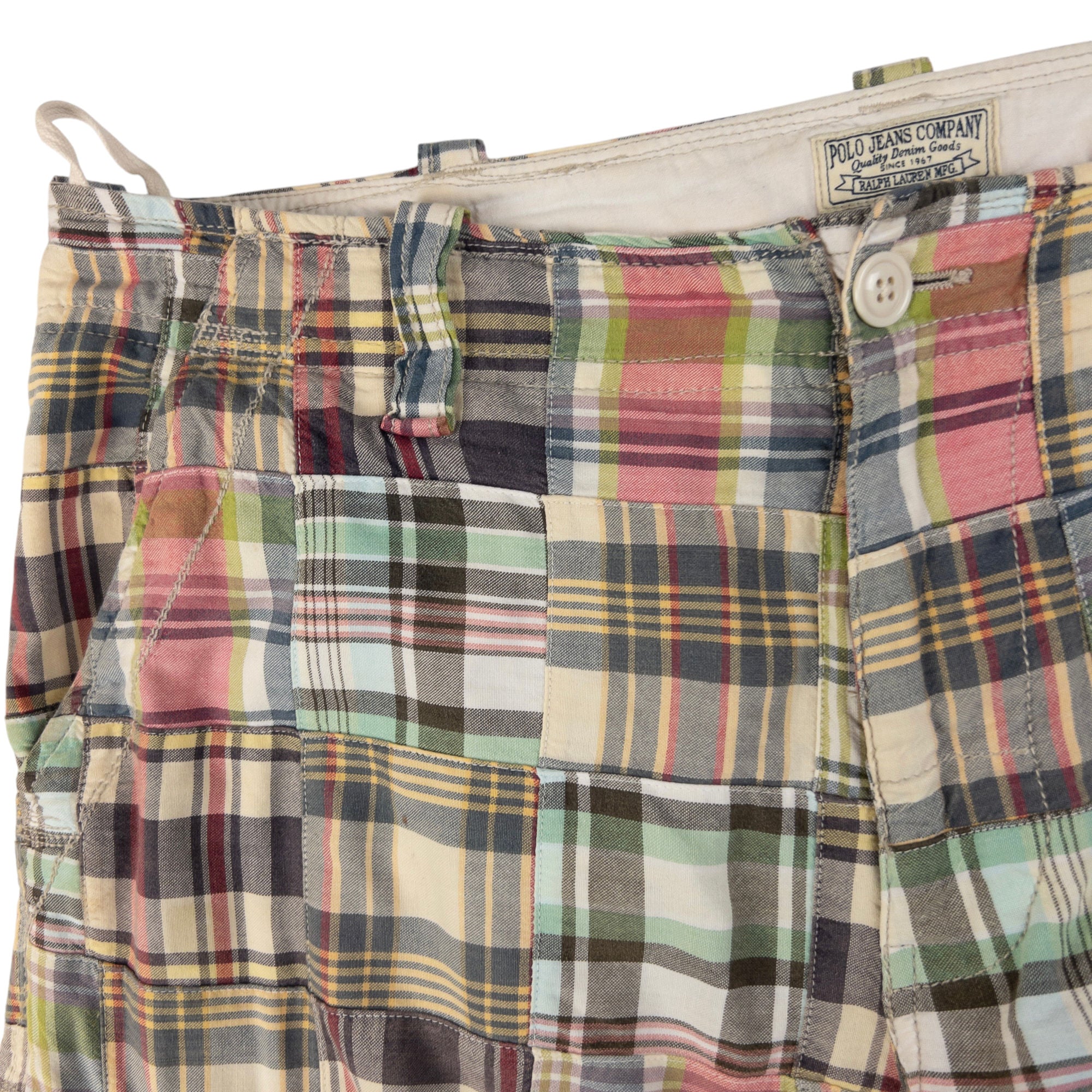 Vintage Polo Ralph Lauren Patchwork Cargo Shorts Size W38
