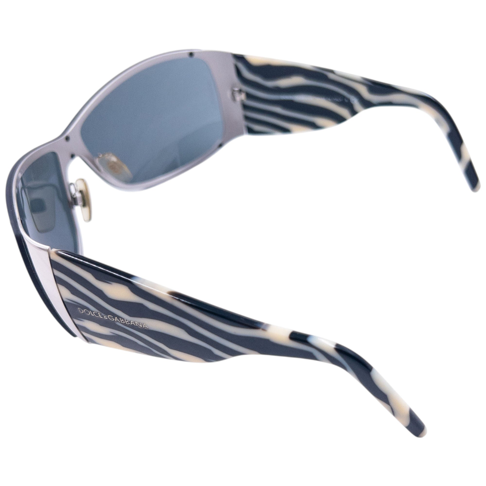 Vintage Dolce & Gabbana Zebra Stripe Sunglasses