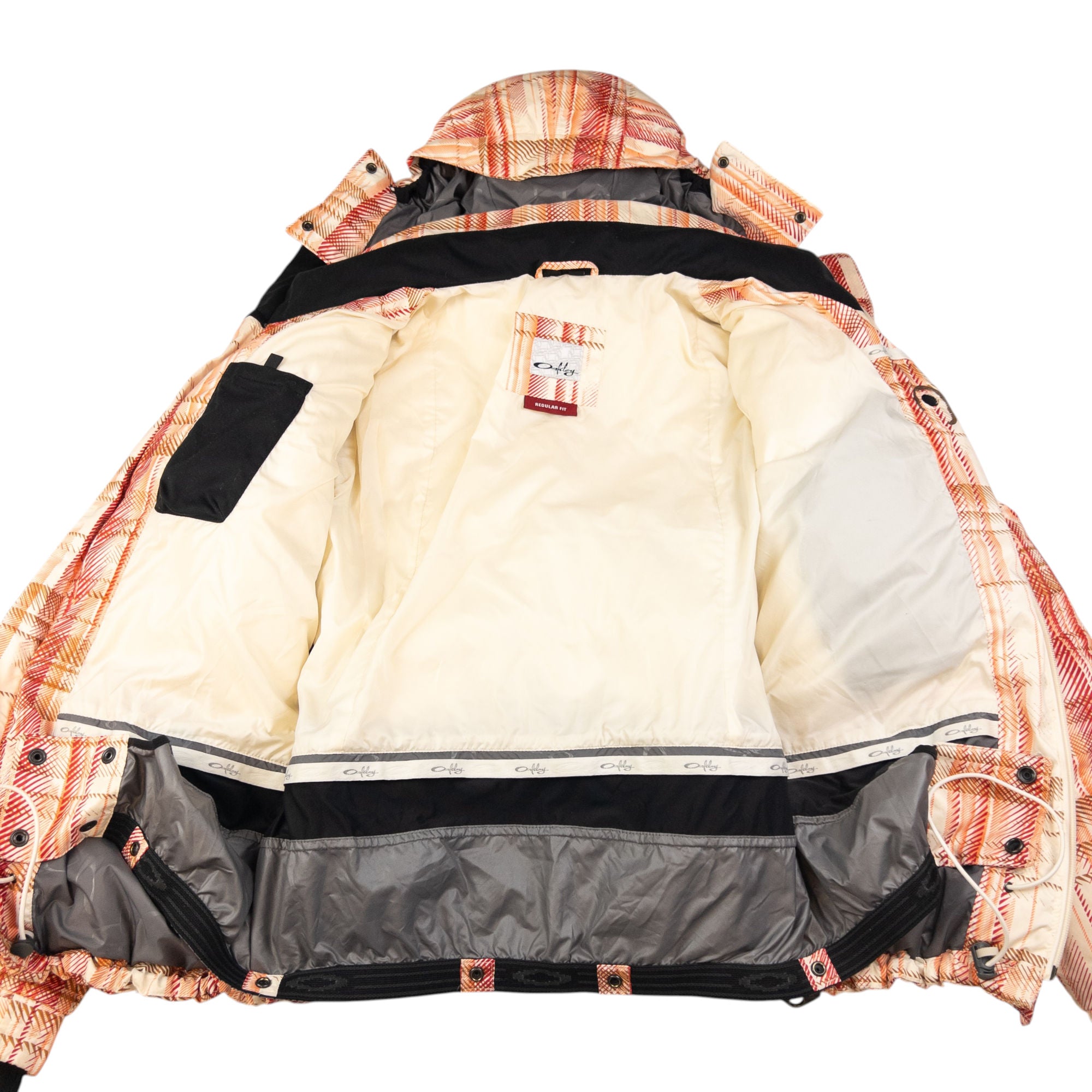 Vintage Oakley Zip Up Puffer Snowboarding Jacket Size M