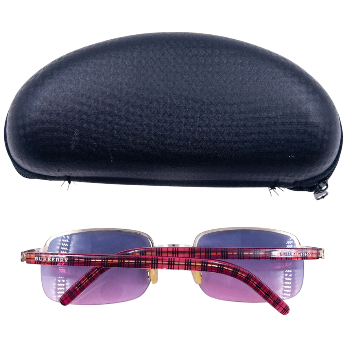 Vintage 2000s Burberry Nova Check Rimless Sunglasses, photo 7