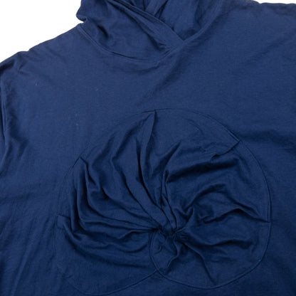 Vintage Issey Miyake Lightweight Ruched Shell Hoodie Womens Size S