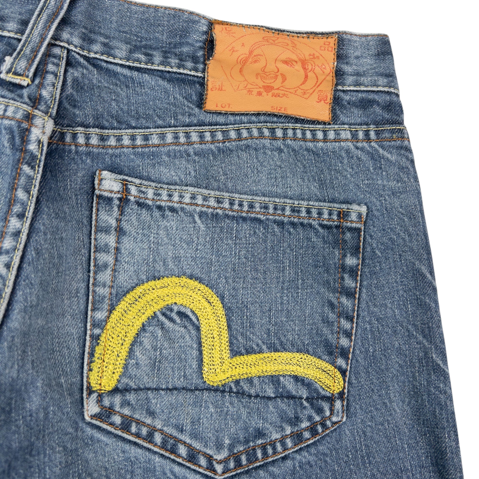 Vintage Evisu Double Gull Embroidered Japanese Denim Jeans Size W29