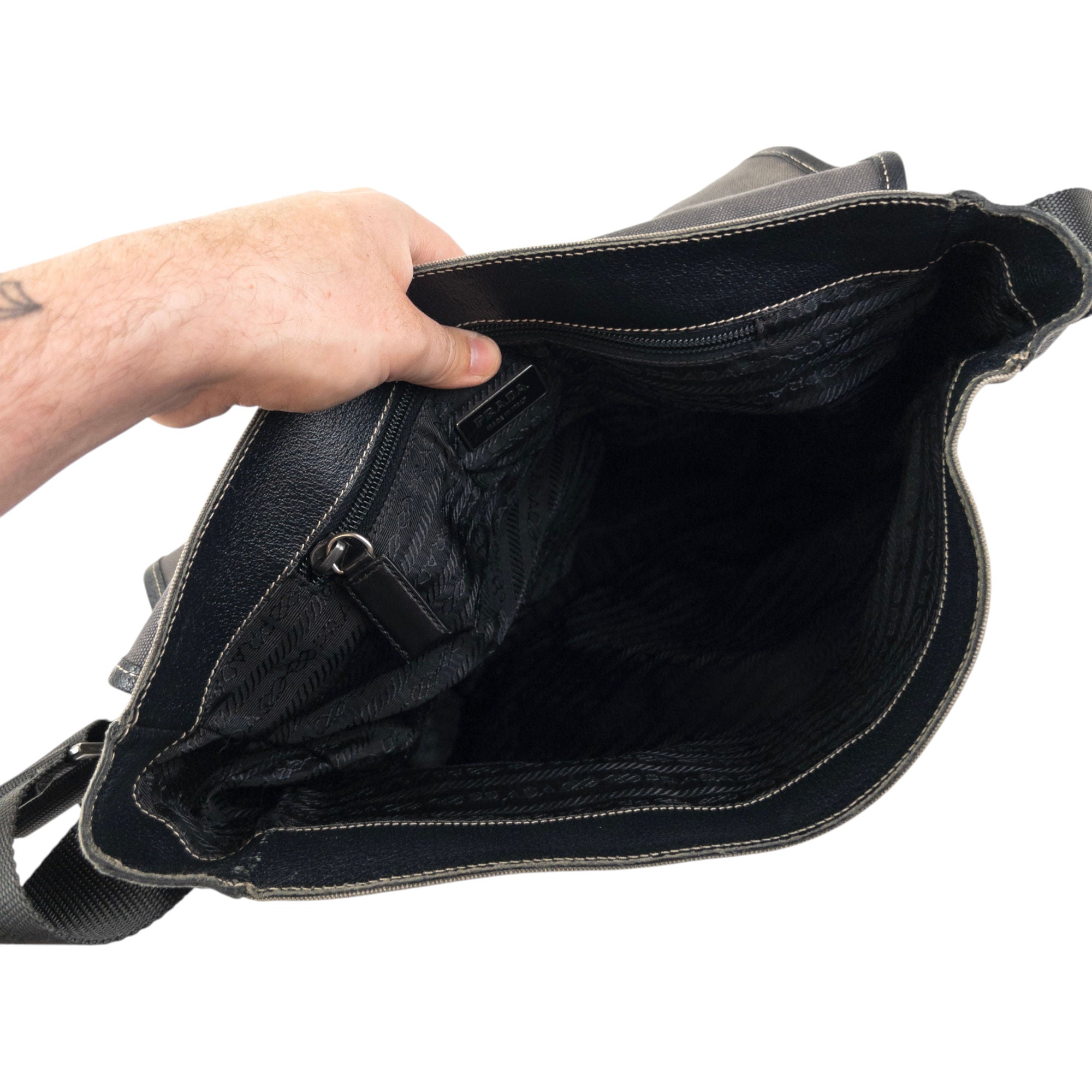 Vintage Prada Crossbody Messenger Bag