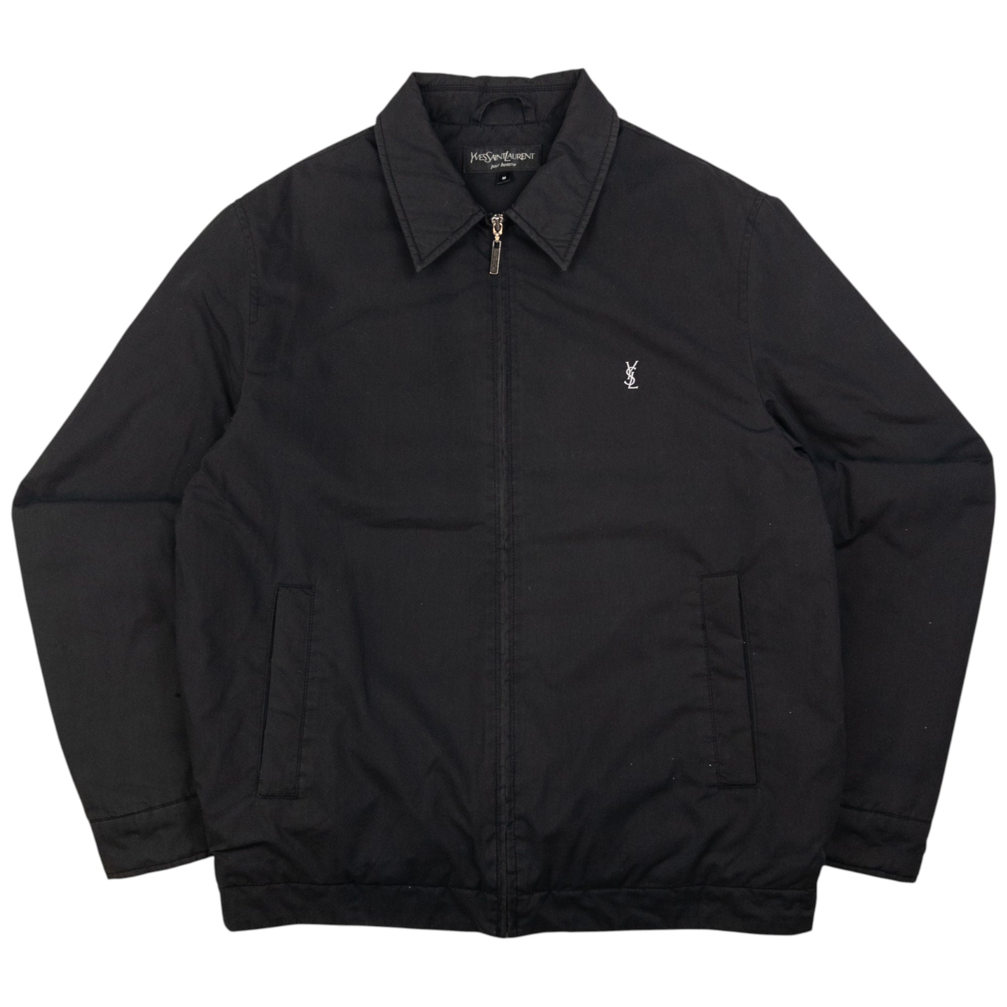 Vintage YSL Yves Saint Laurent Padded Zip Up Jacket Size M